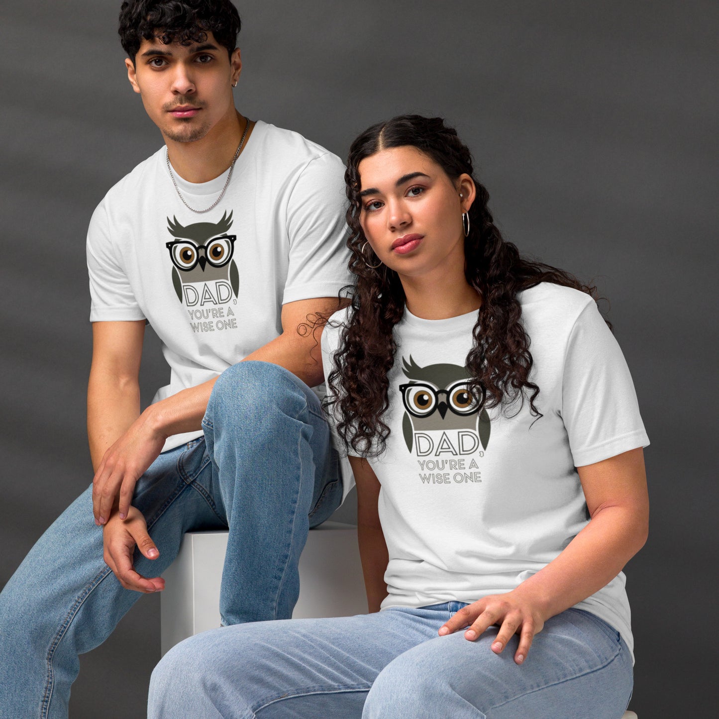 Unisex Staple Eco T-Shirt – Owl-Themed Sustainable Fashion for Father's Day Gifts by Dudeily Dudeily