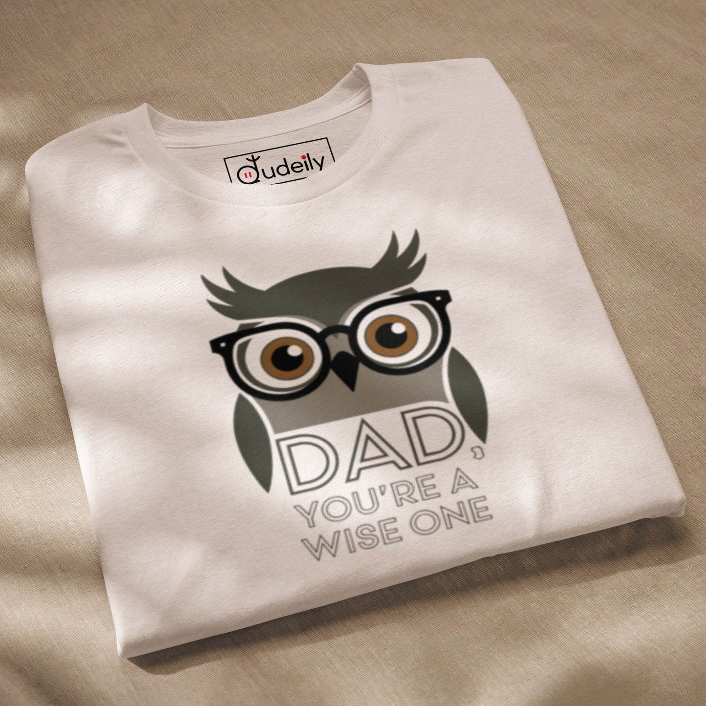 Unisex Staple Eco T-Shirt – Owl-Themed Sustainable Fashion for Father's Day Gifts by Dudeily Dudeily