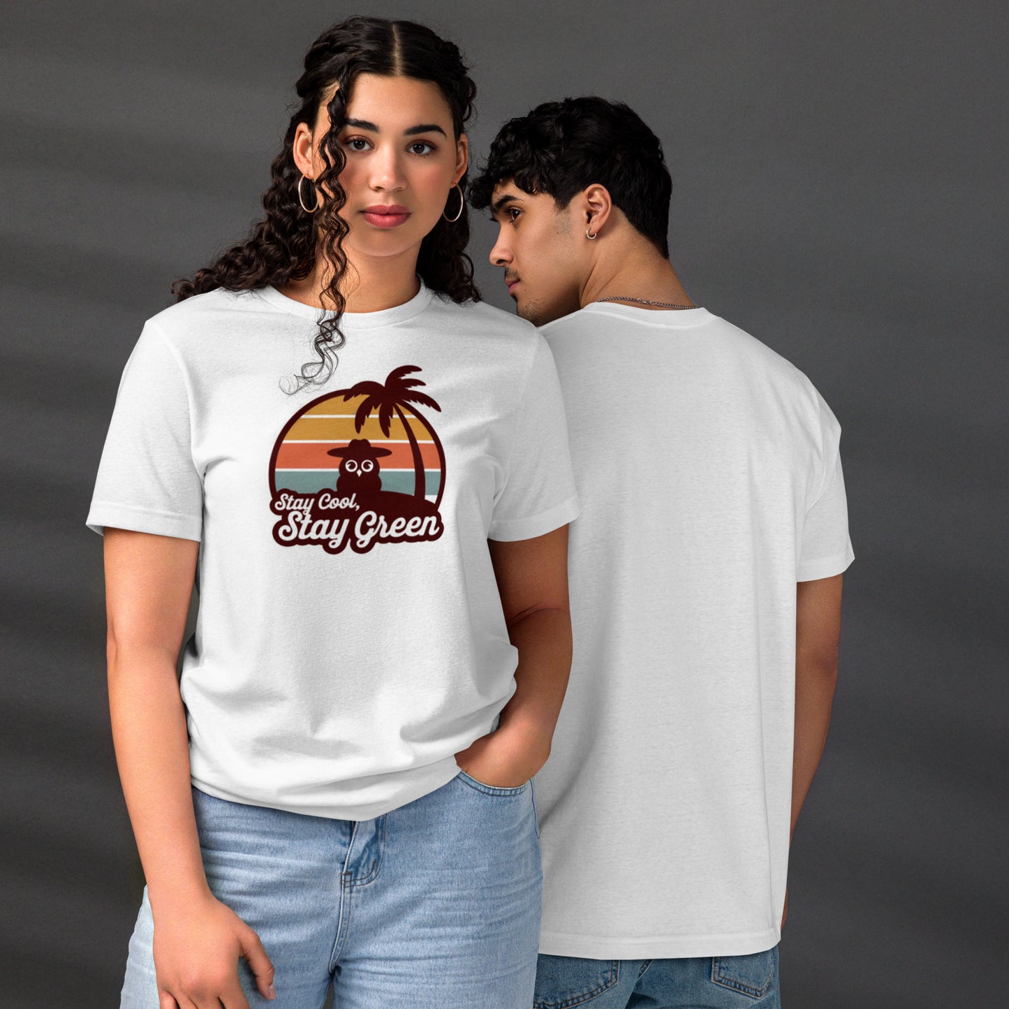 Unisex Staple Eco T-Shirt | Owl Themed Sustainable & Comfortable Dudeily