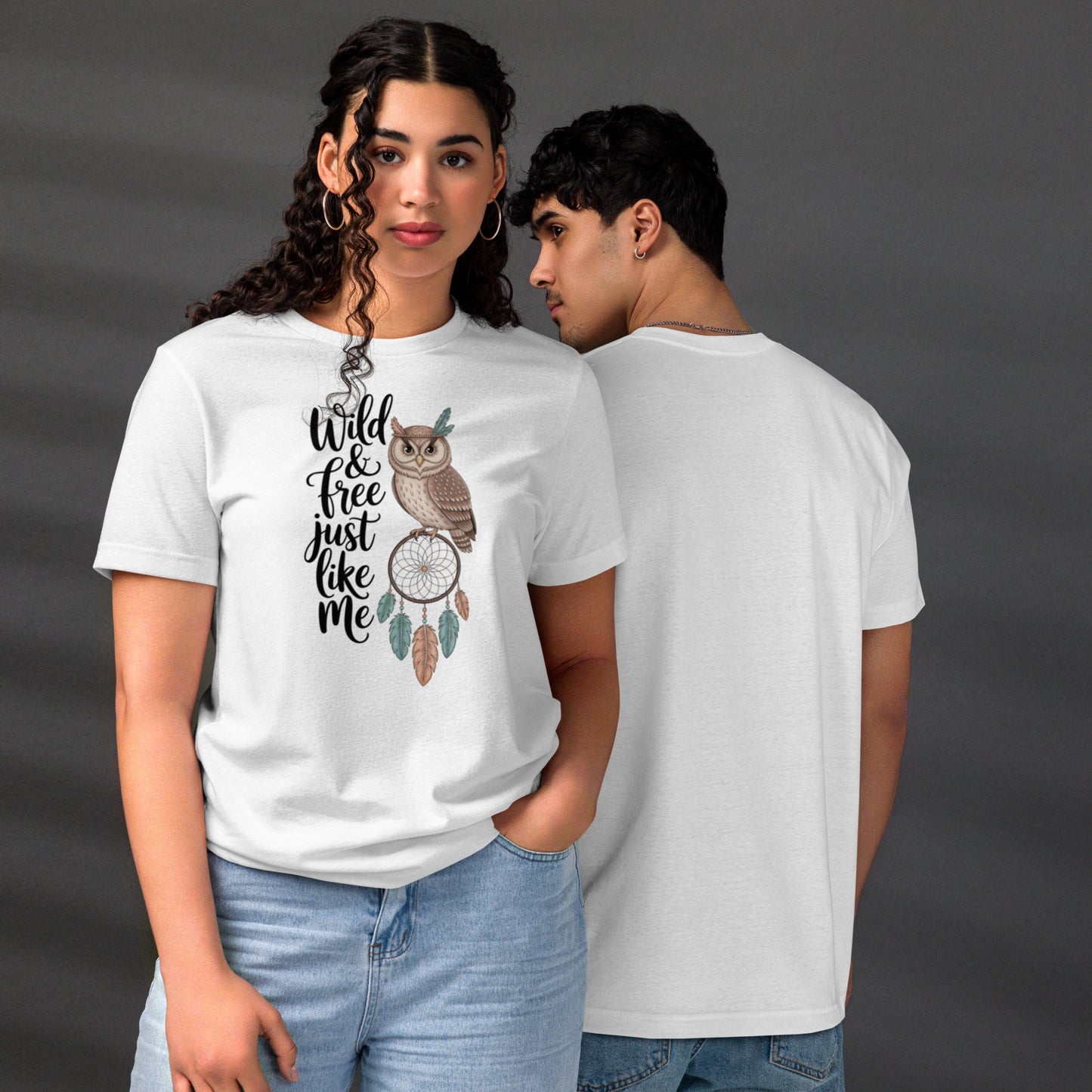 Unisex Staple Eco T-Shirt | Owl Themed Sustainable & Comfortable Dudeily
