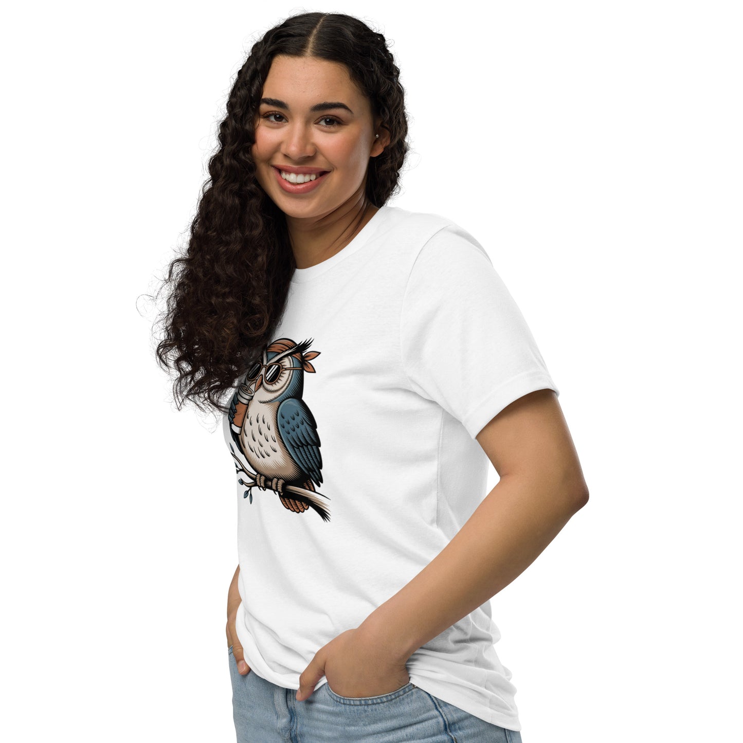 Unisex staple eco t-shirt | Owl Themed Sustainable Fashion Dudeily
