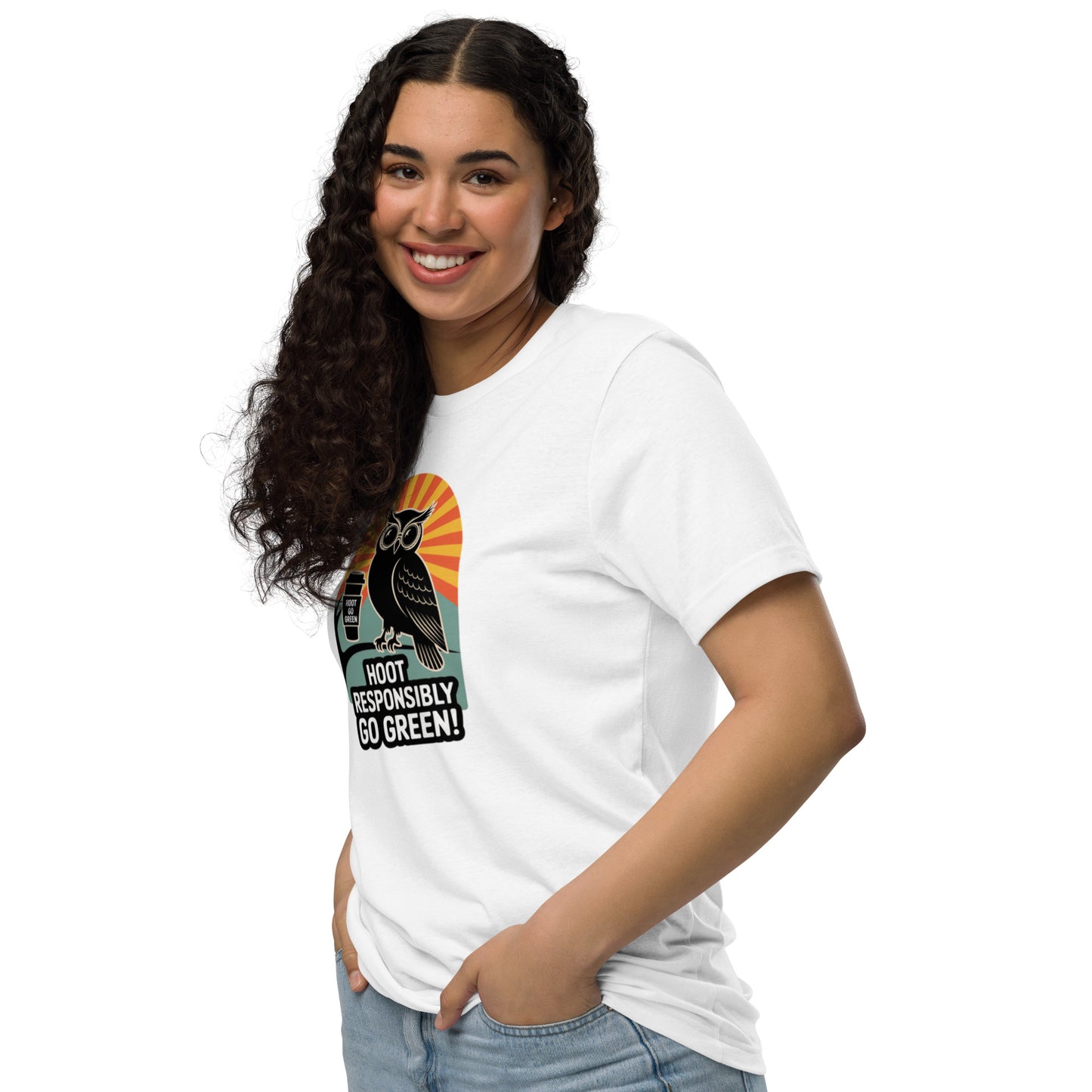 Unisex Eco T-Shirt | Owl Themed Sustainable Fashion & Comfortable Dudeily