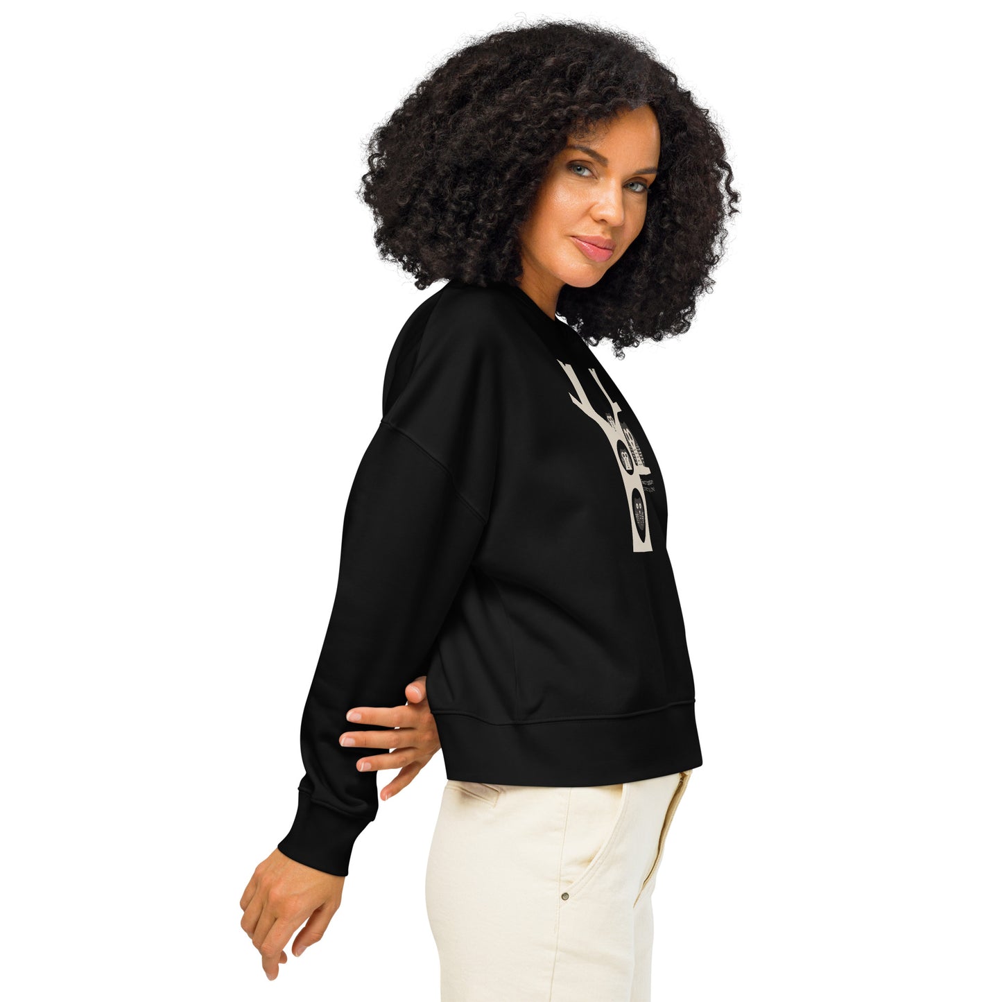 Women’s Organic Crew Neck Sweatshirt – OwlGrace Sustainable Fashion USA for Family Day Dudeily