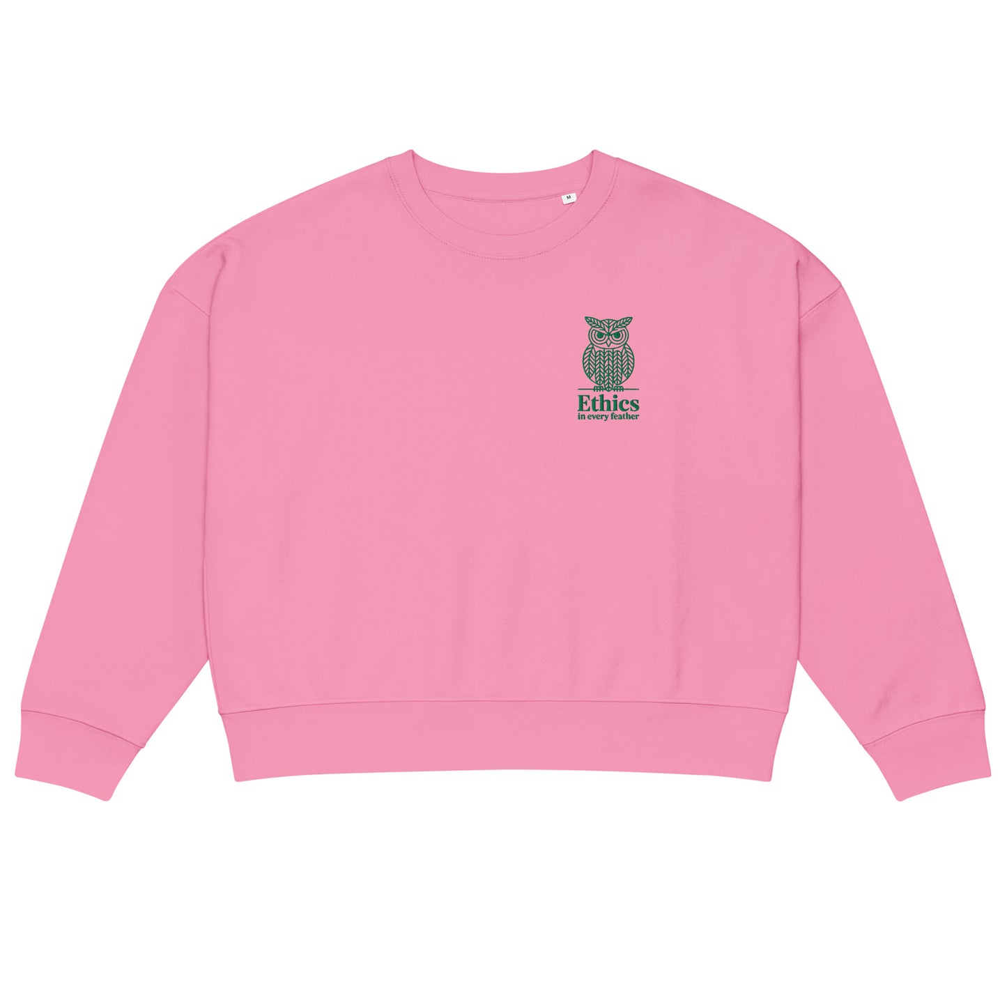 Owl Women’s Organic Crew Neck Sweatshirt – "Ethics in Every Feather" | Sustainable Fashion USA Dudeily