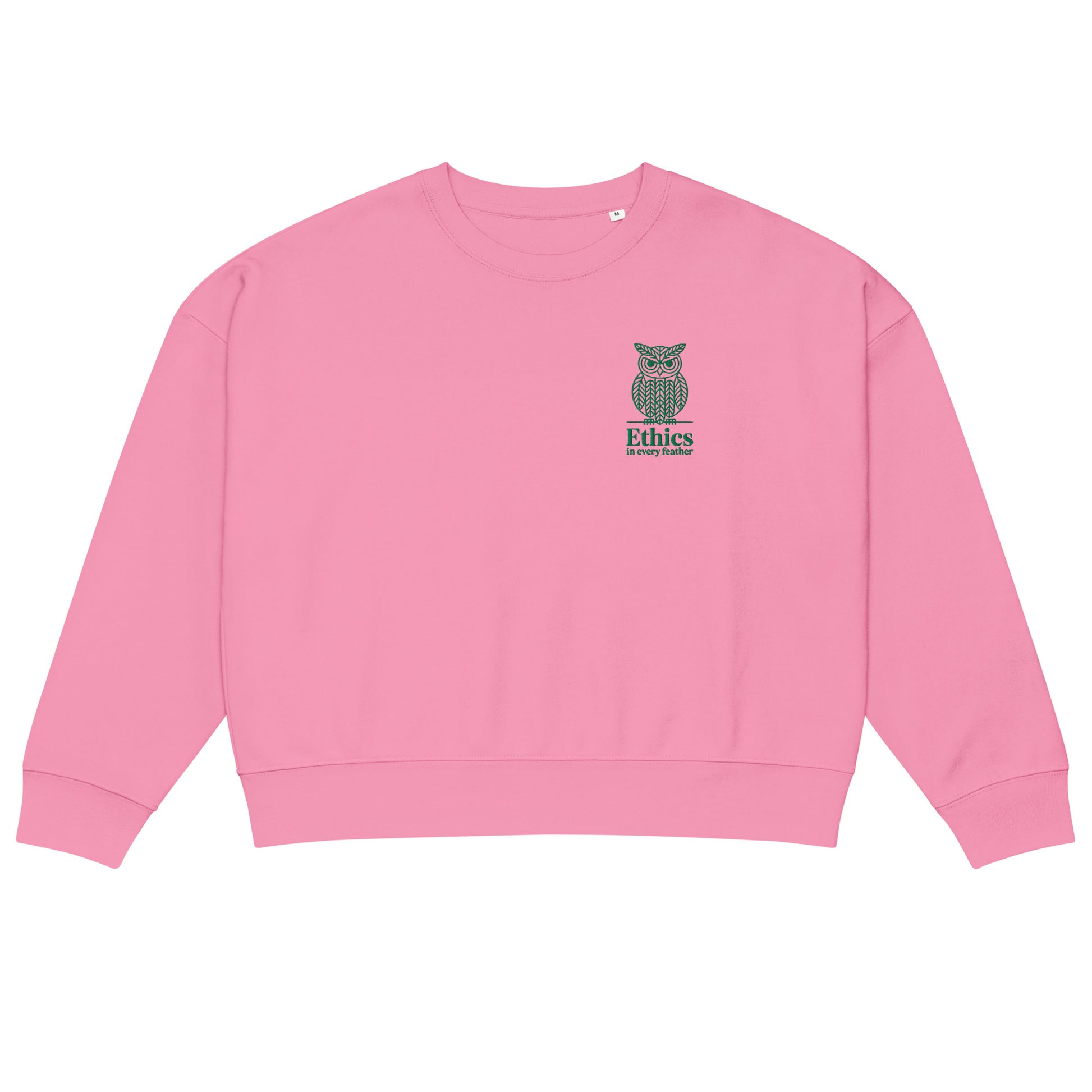 Owl Women’s Organic Crew Neck Sweatshirt – "Ethics in Every Feather" | Sustainable Fashion USA Dudeily