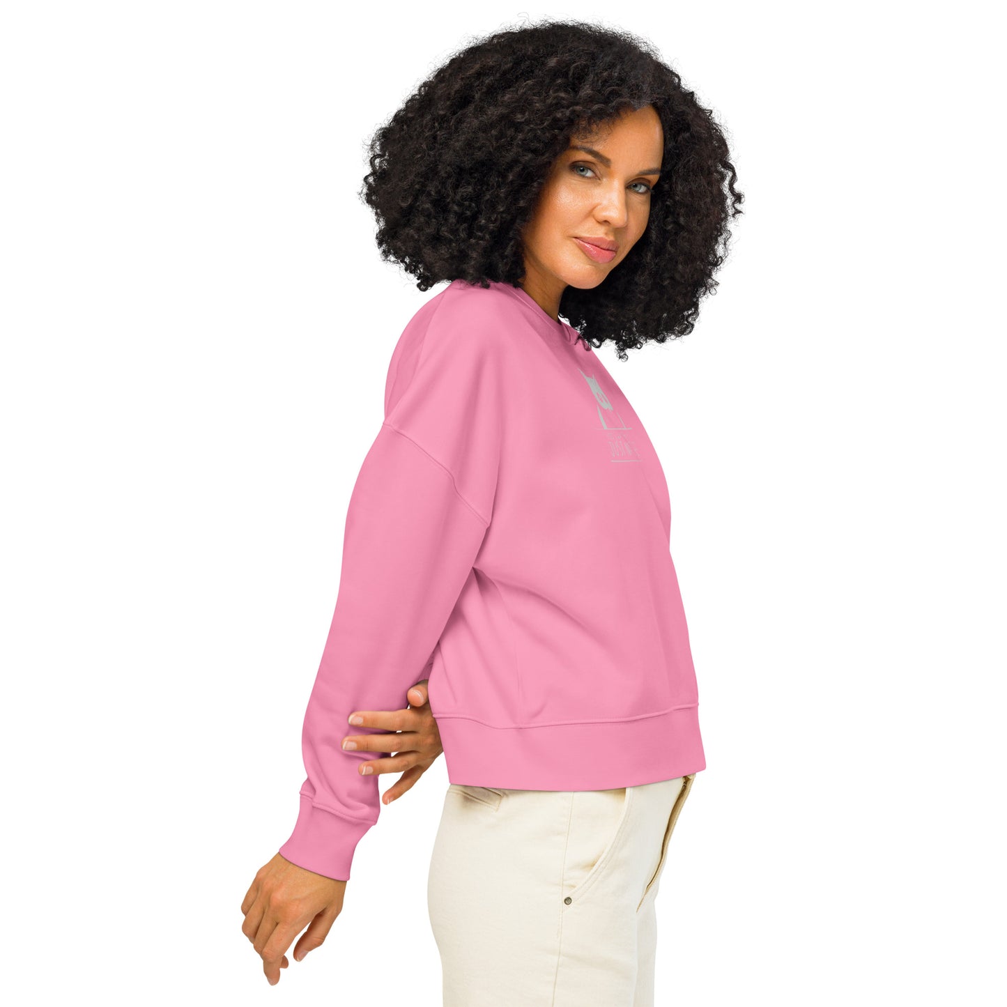 Women’s Organic Crew Neck Sweatshirt: 'Hoo's Watching You? Just Nature' | Ethical Owl Clothing USA Dudeily