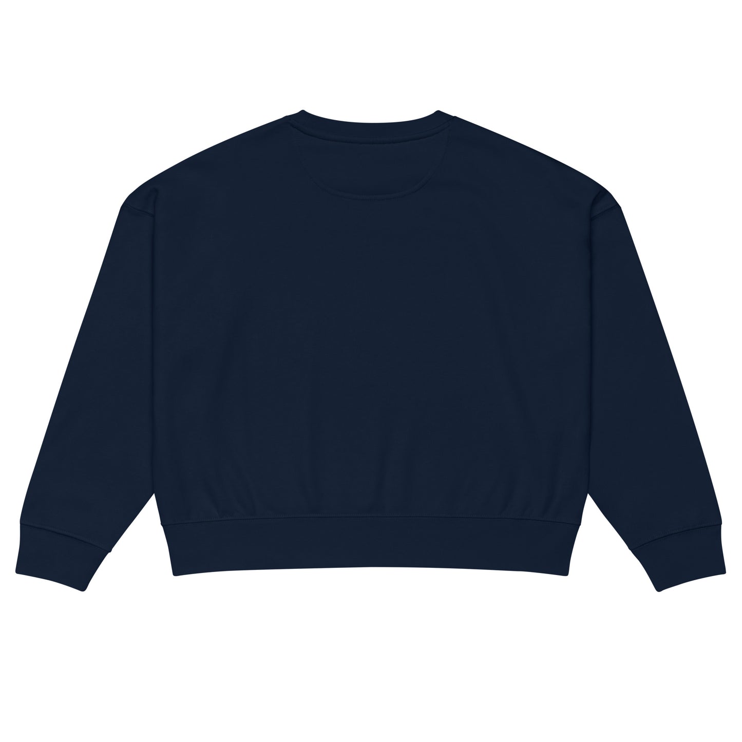 Women’s Organic Crew Neck Sweatshirt "Grow With Care" – Embroidered Eco-Friendly Owl Clothing Dudeily