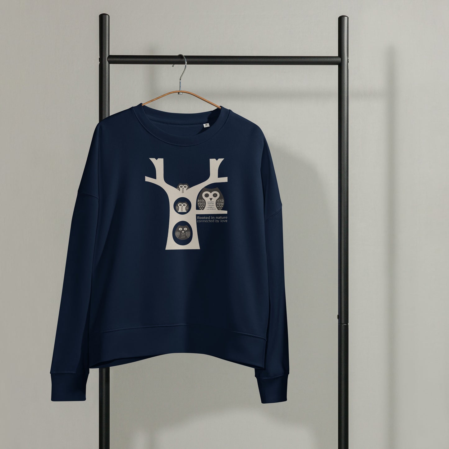 Women’s Organic Crew Neck Sweatshirt – OwlGrace Sustainable Fashion USA for Family Day Dudeily