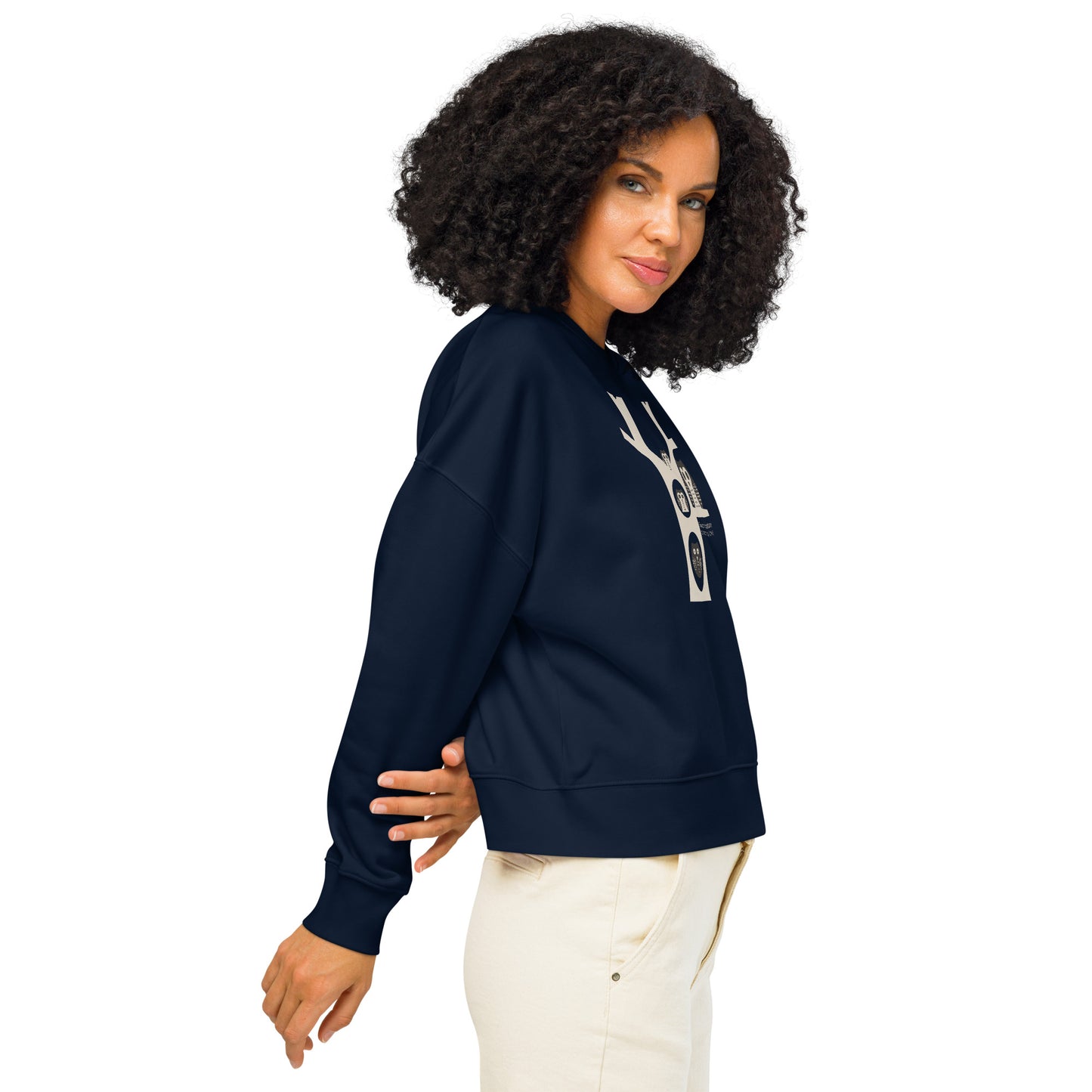 Women’s Organic Crew Neck Sweatshirt – OwlGrace Sustainable Fashion USA for Family Day Dudeily