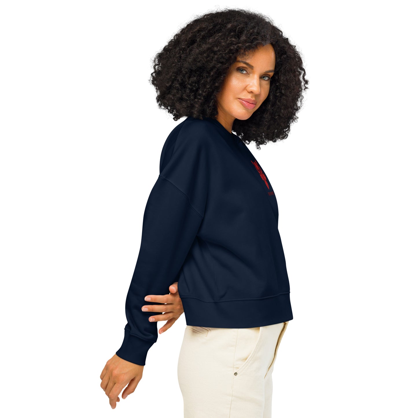 Owl Women’s Organic Crew Neck Sweatshirt: 'Forever Wise' in Fall | Sustainable Fashion USA Dudeily