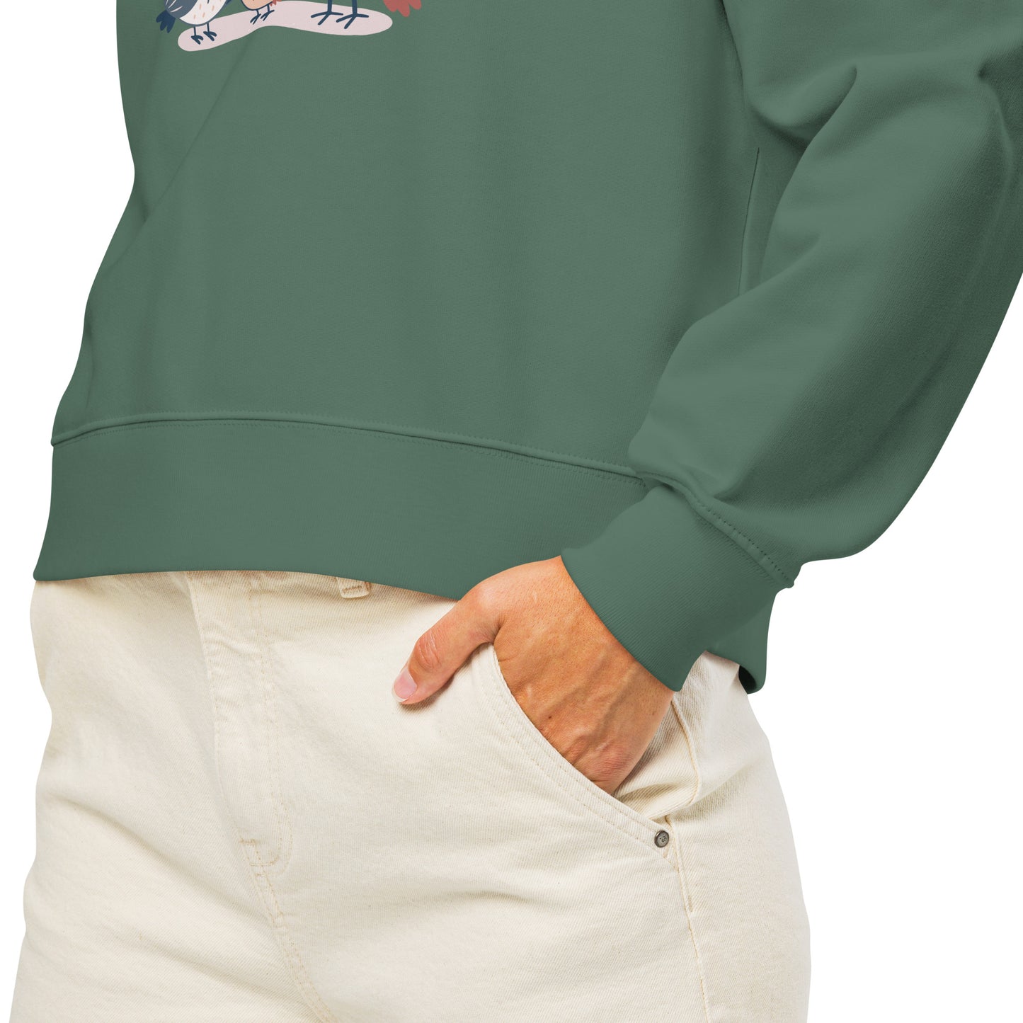 Women’s Organic Crew Neck Sweatshirt – OwlBloom Sustainable Fashion for Family Day Comfort Dudeily