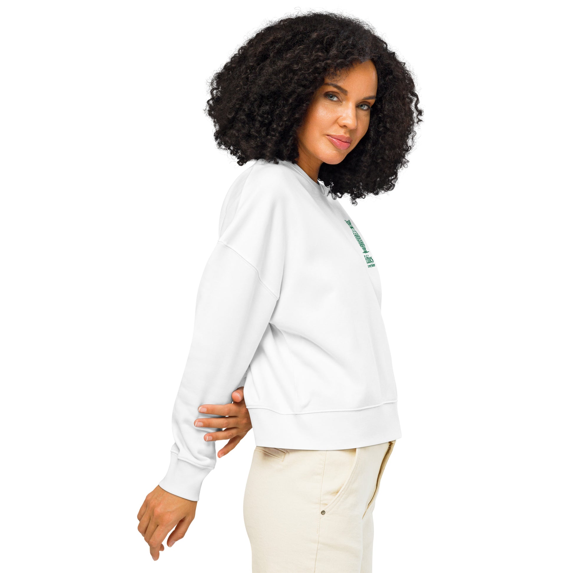Owl Women’s Organic Crew Neck Sweatshirt – "Ethics in Every Feather" | Sustainable Fashion USA Dudeily