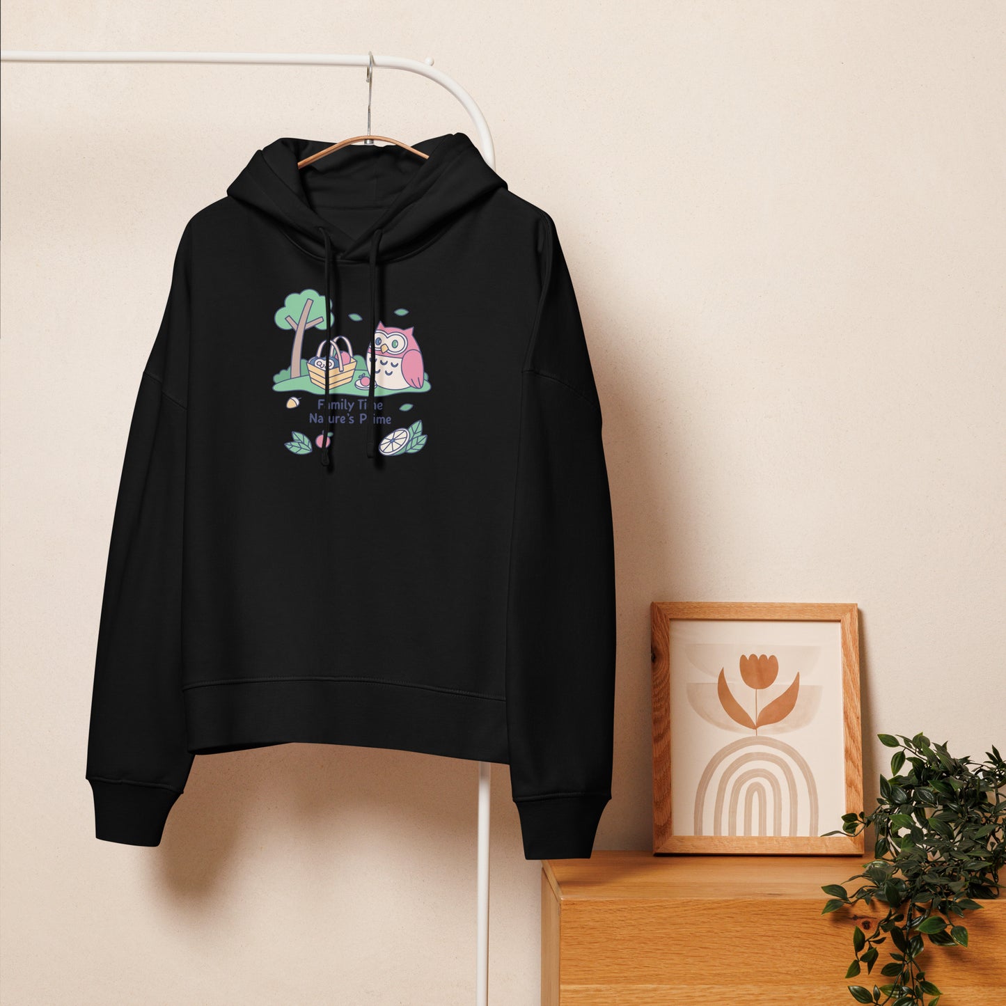Women’s Organic Mid-Weight Hoodie – OwlBloom Sustainable Fashion for Family Day Comfort Dudeily
