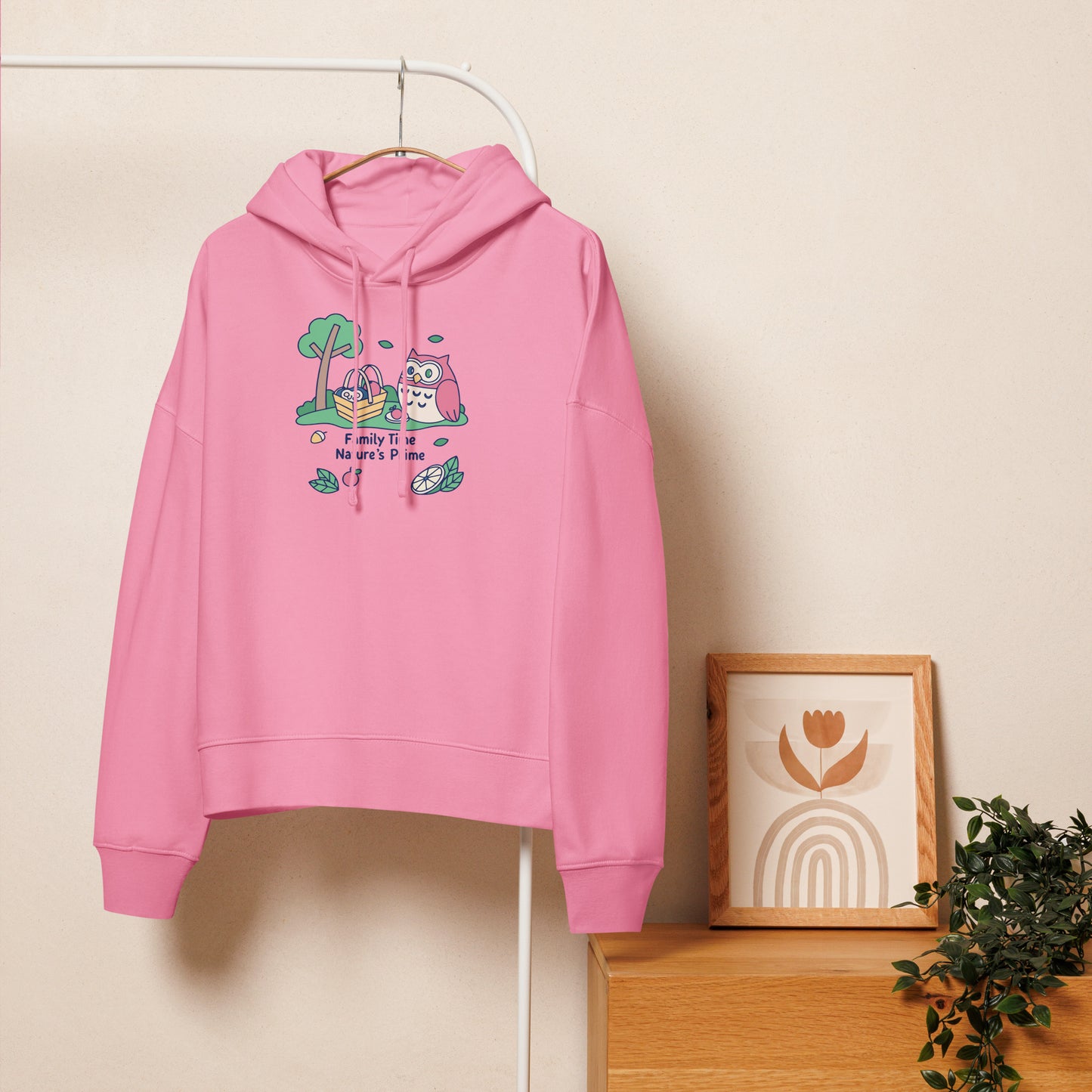 Women’s Organic Mid-Weight Hoodie – OwlBloom Sustainable Fashion for Family Day Comfort Dudeily