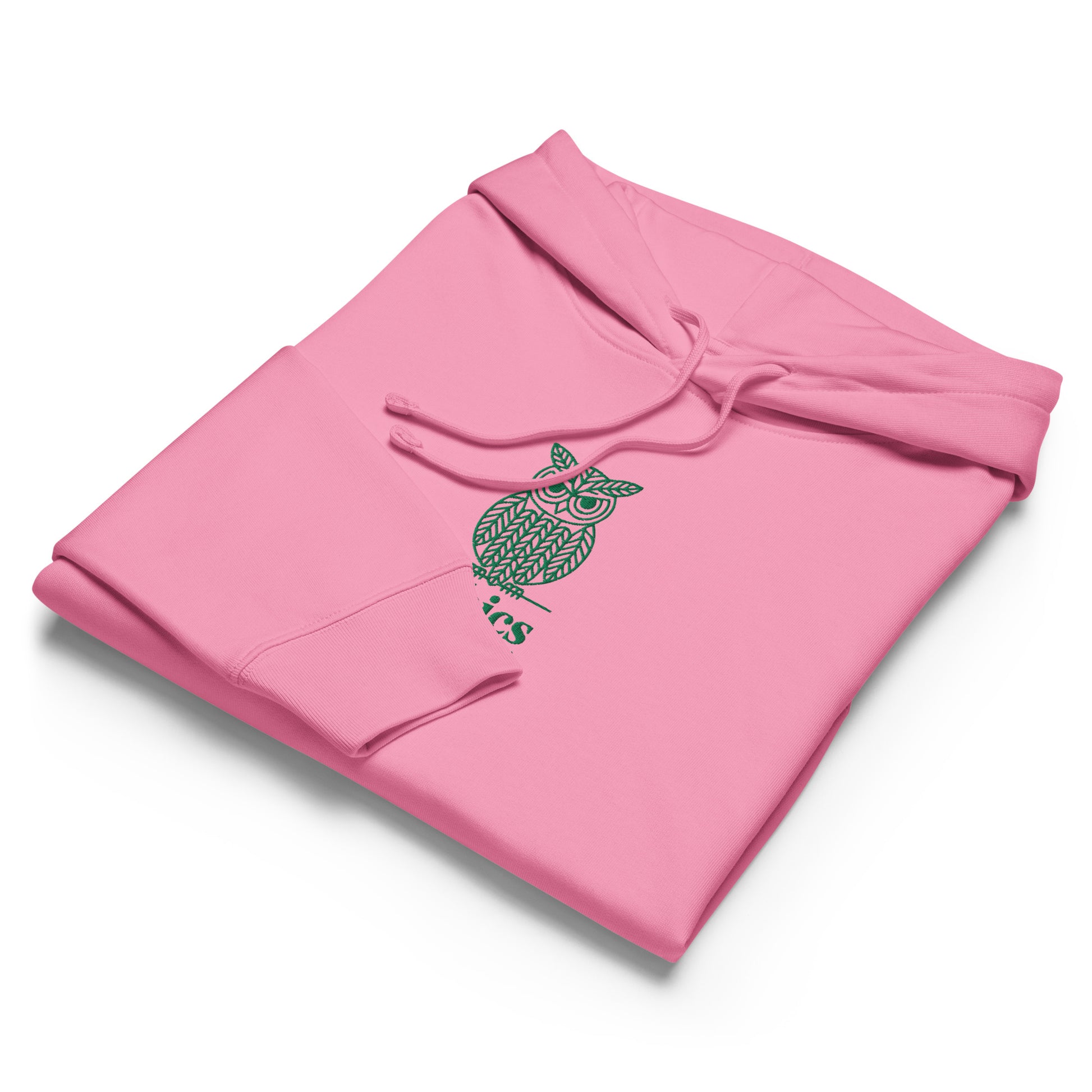 Owl Themed Women’s Organic Mid-Weight Hoodie – "Ethics in Every Feather" | Sustainable Fashion Dudeily