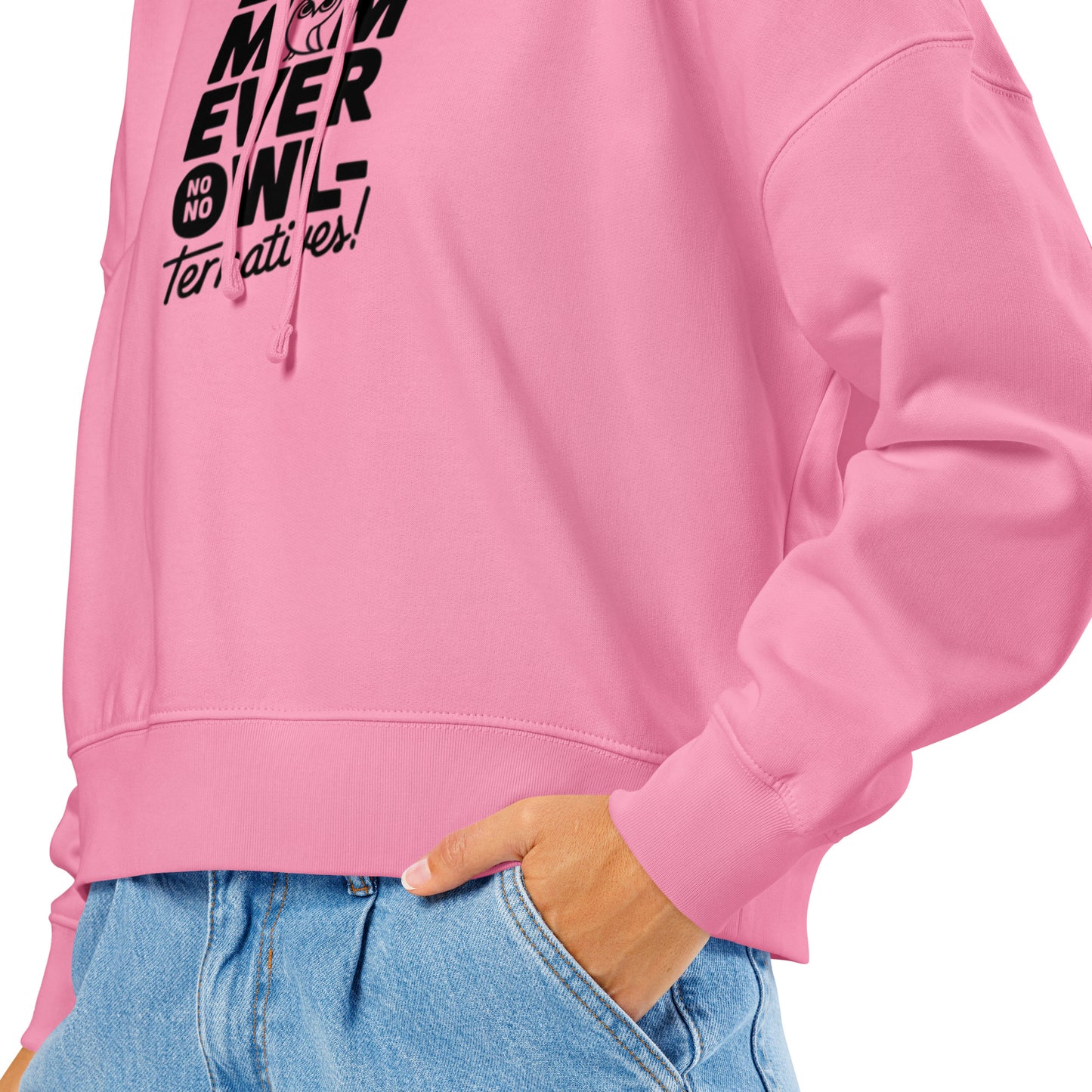 Women’s Organic Mid-Weight Hoodie – Owl-Themed Eco-Friendly & Sustainable Dudeily