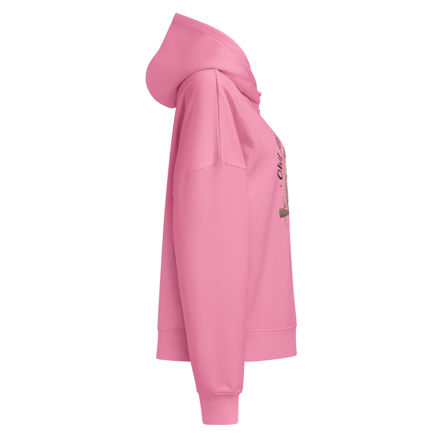 Women’s Organic Mid-Weight Hoodie – Owl Themed Sustainable & Cozy Eco-Friendly Pullover Dudeily