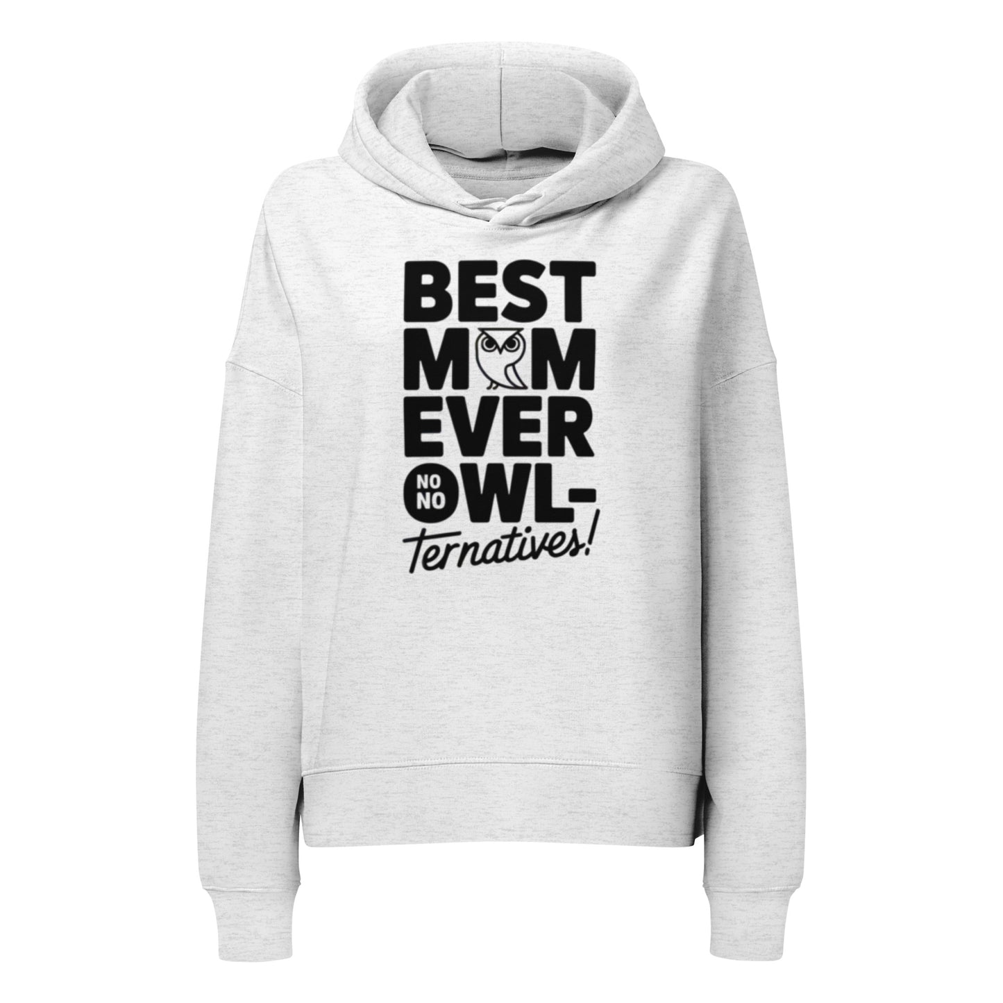 Women’s Organic Mid-Weight Hoodie – Owl-Themed Eco-Friendly & Sustainable Dudeily
