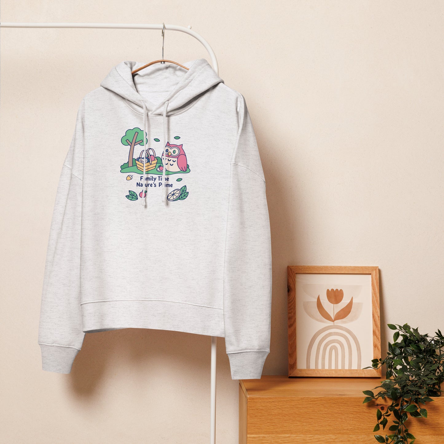 Women’s Organic Mid-Weight Hoodie – OwlBloom Sustainable Fashion for Family Day Comfort Dudeily