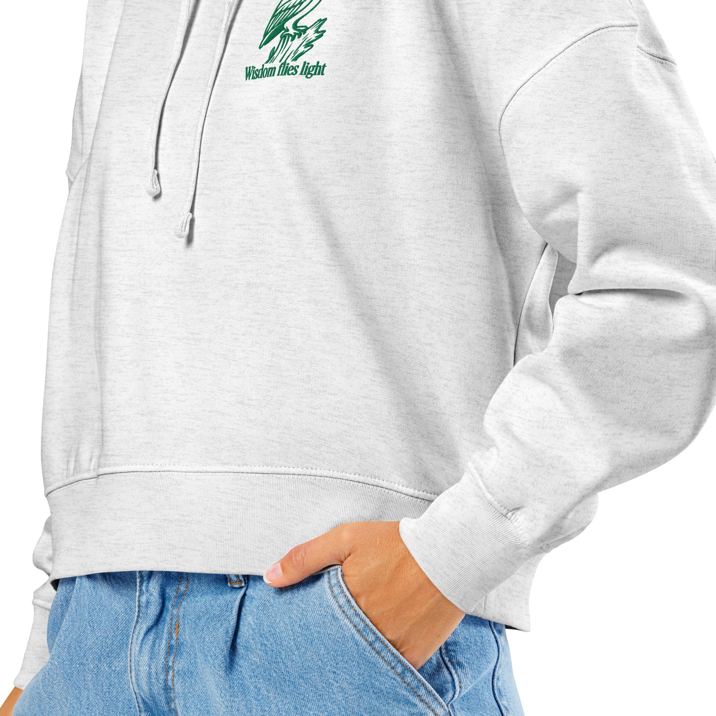 Owl Women’s Organic Mid-Weight Hoodie: 'Wisdom Flies Light' in Fall | Sustainable Fashion Dudeily