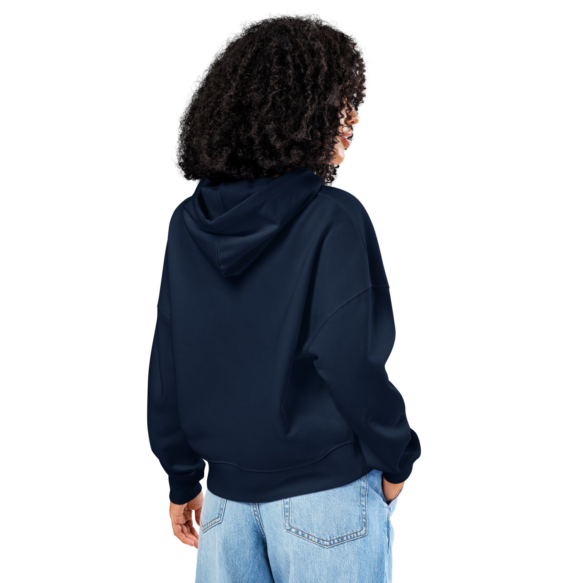 Women’s Organic Mid-Weight Hoodie: 'Peace in the Night' in Fall | Sustainable Owl Fashion USA Dudeily