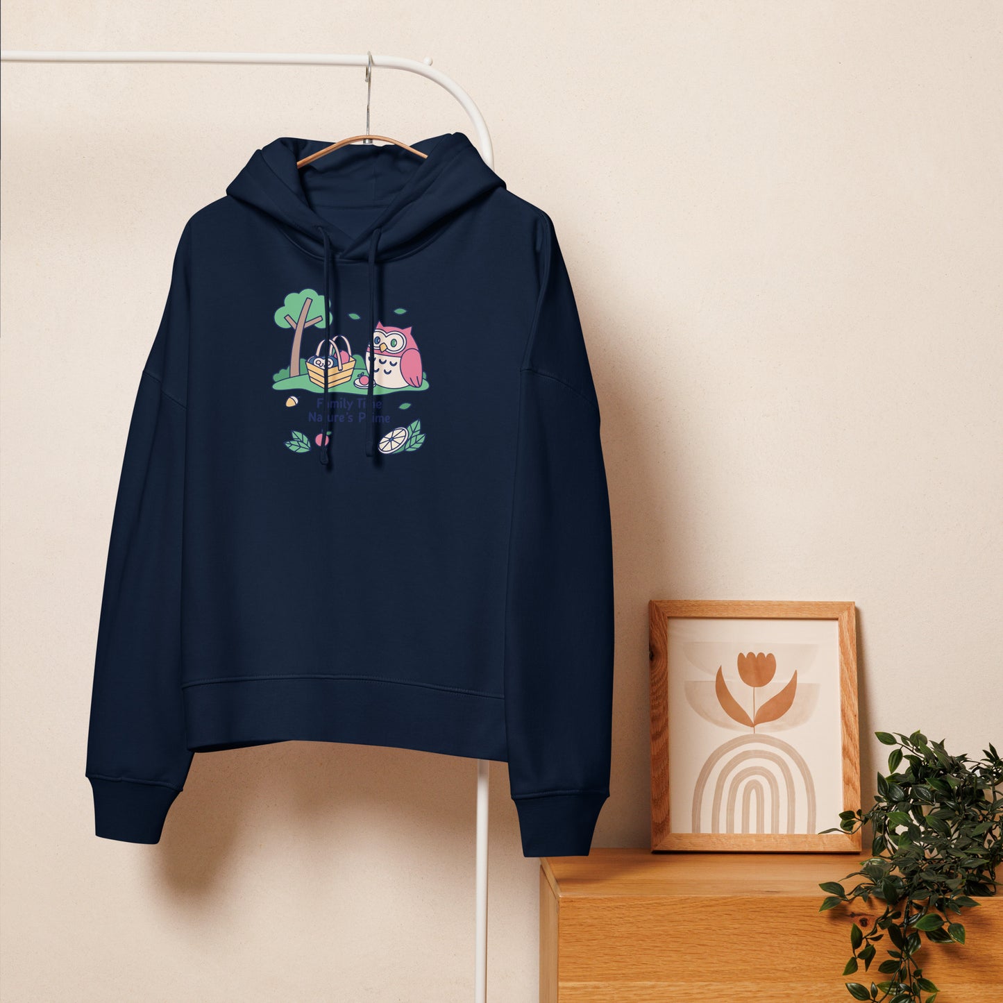Women’s Organic Mid-Weight Hoodie – OwlBloom Sustainable Fashion for Family Day Comfort Dudeily