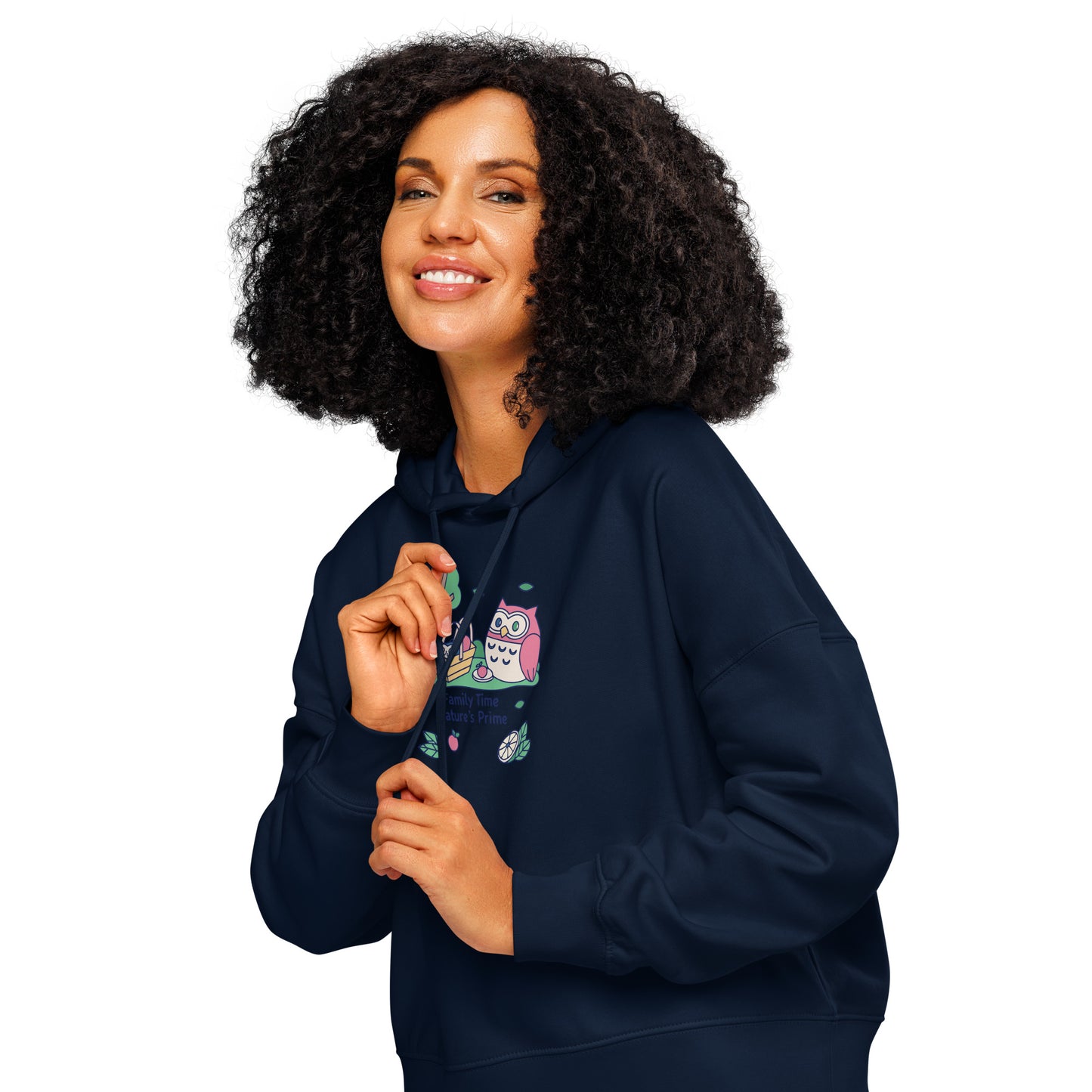 Women’s Organic Mid-Weight Hoodie – OwlBloom Sustainable Fashion for Family Day Comfort Dudeily
