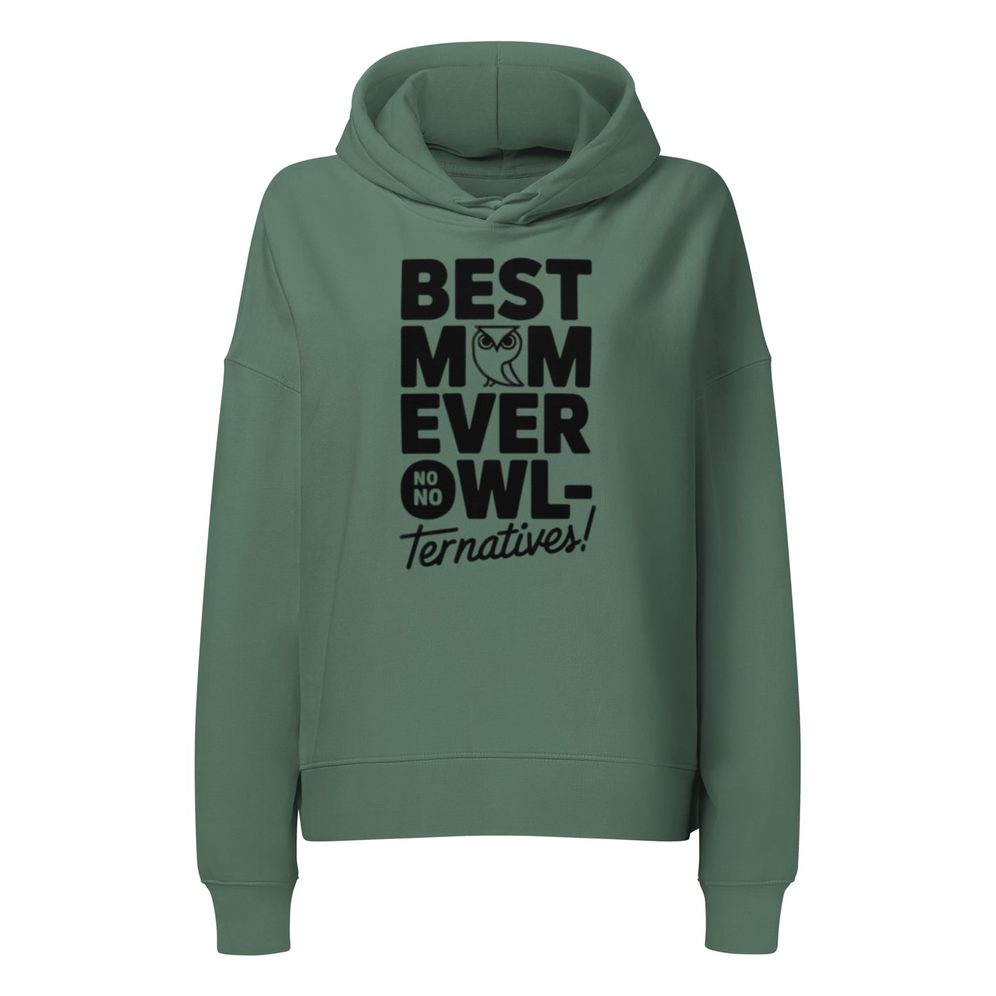 Women’s Organic Mid-Weight Hoodie – Owl-Themed Eco-Friendly & Sustainable Dudeily