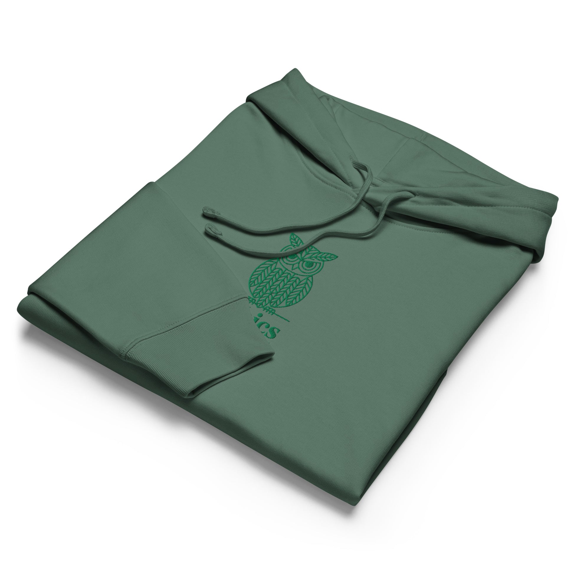 Owl Themed Women’s Organic Mid-Weight Hoodie – "Ethics in Every Feather" | Sustainable Fashion Dudeily