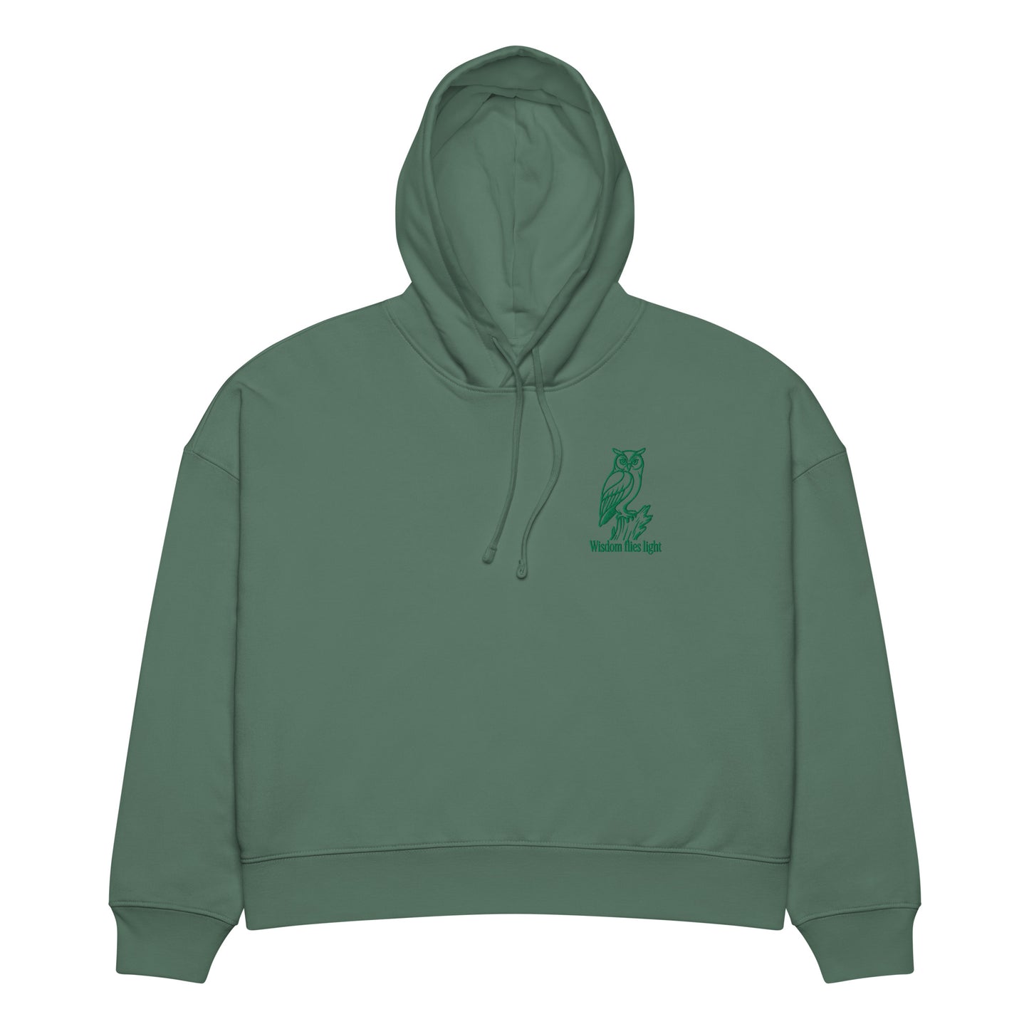 Owl Women’s Organic Mid-Weight Hoodie: 'Wisdom Flies Light' in Fall | Sustainable Fashion Dudeily