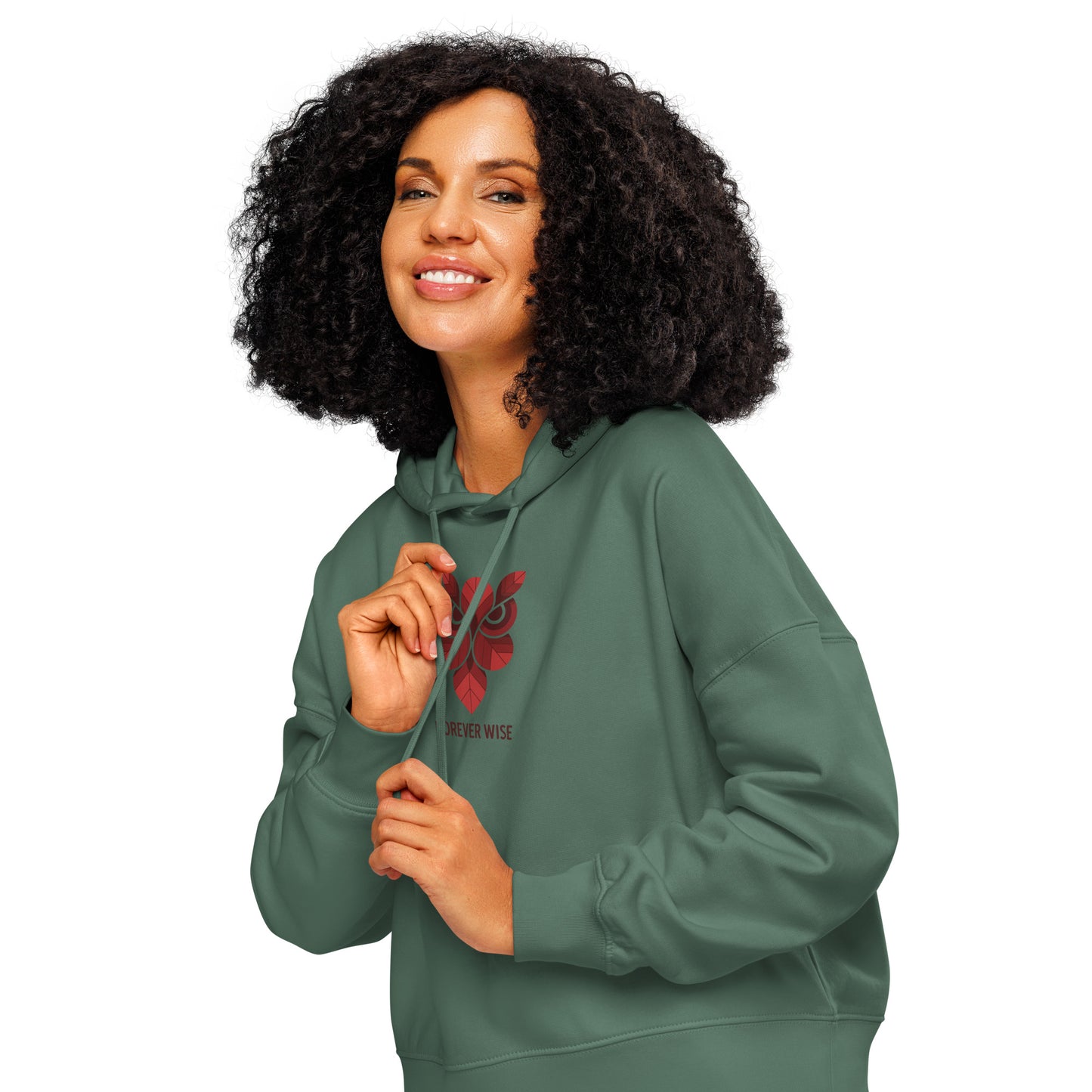 Women’s Organic Mid-Weight Hoodie: 'Forever Wise' | Ethical Owl Clothing USA Dudeily
