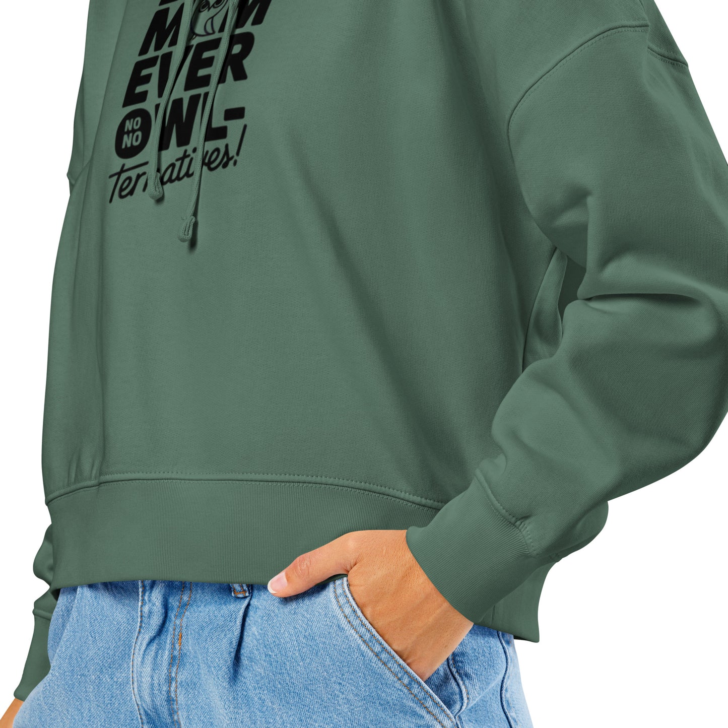 Women’s Organic Mid-Weight Hoodie – Owl-Themed Eco-Friendly & Sustainable Dudeily