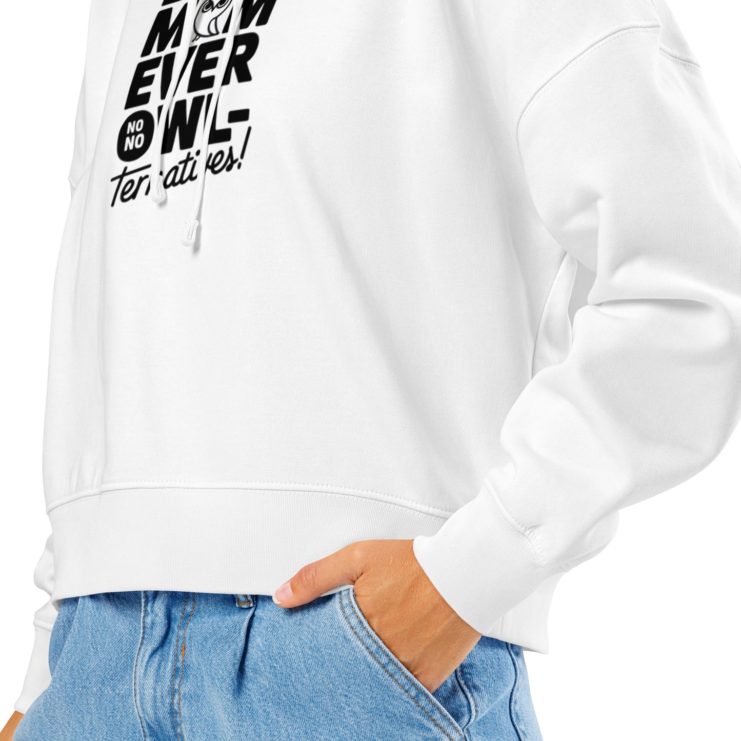 Women’s Organic Mid-Weight Hoodie – Owl-Themed Eco-Friendly & Sustainable Dudeily