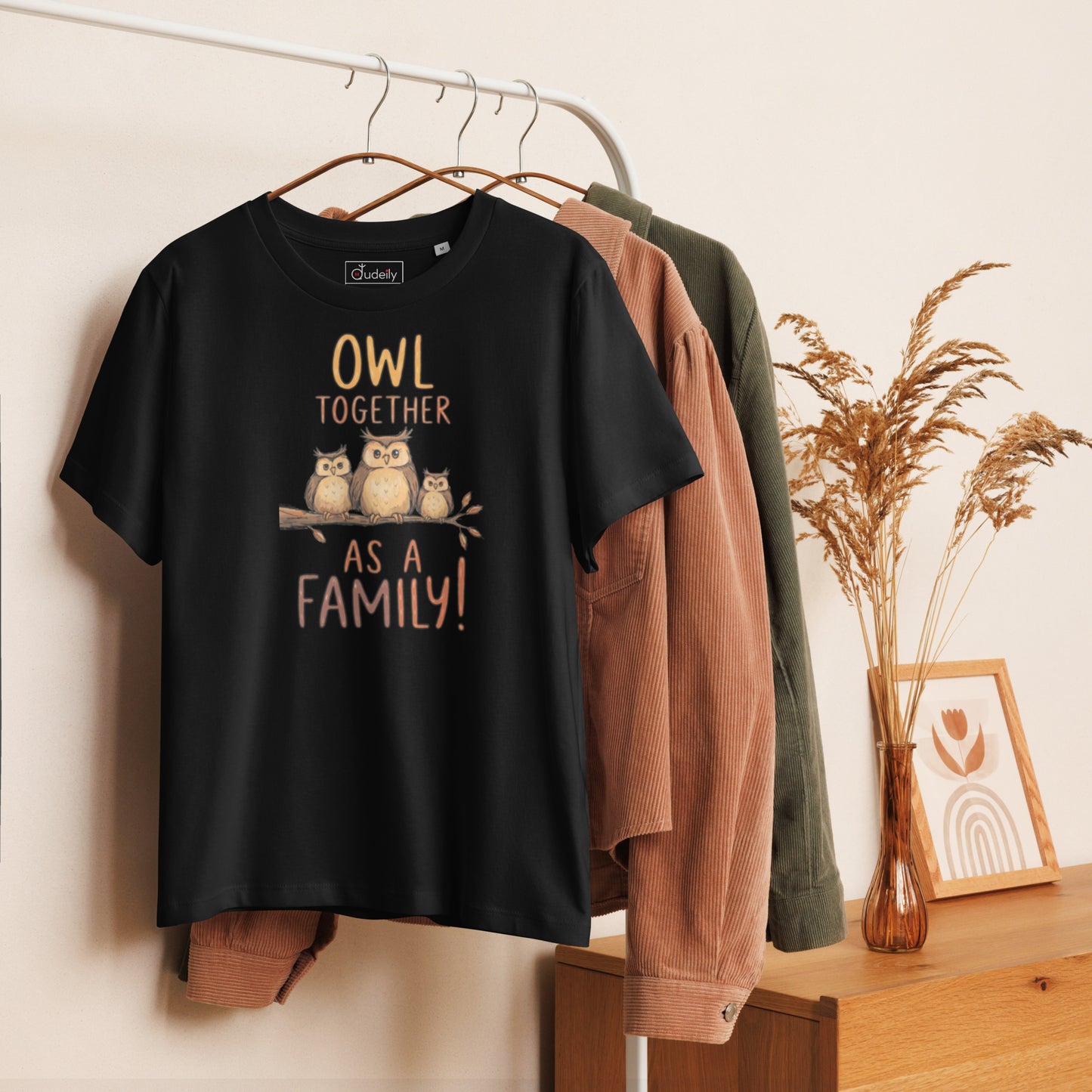 Women’s Ribbed Neck T-Shirt – OwlChic Sustainable Fashion for Effortless Family Day Style Dudeily