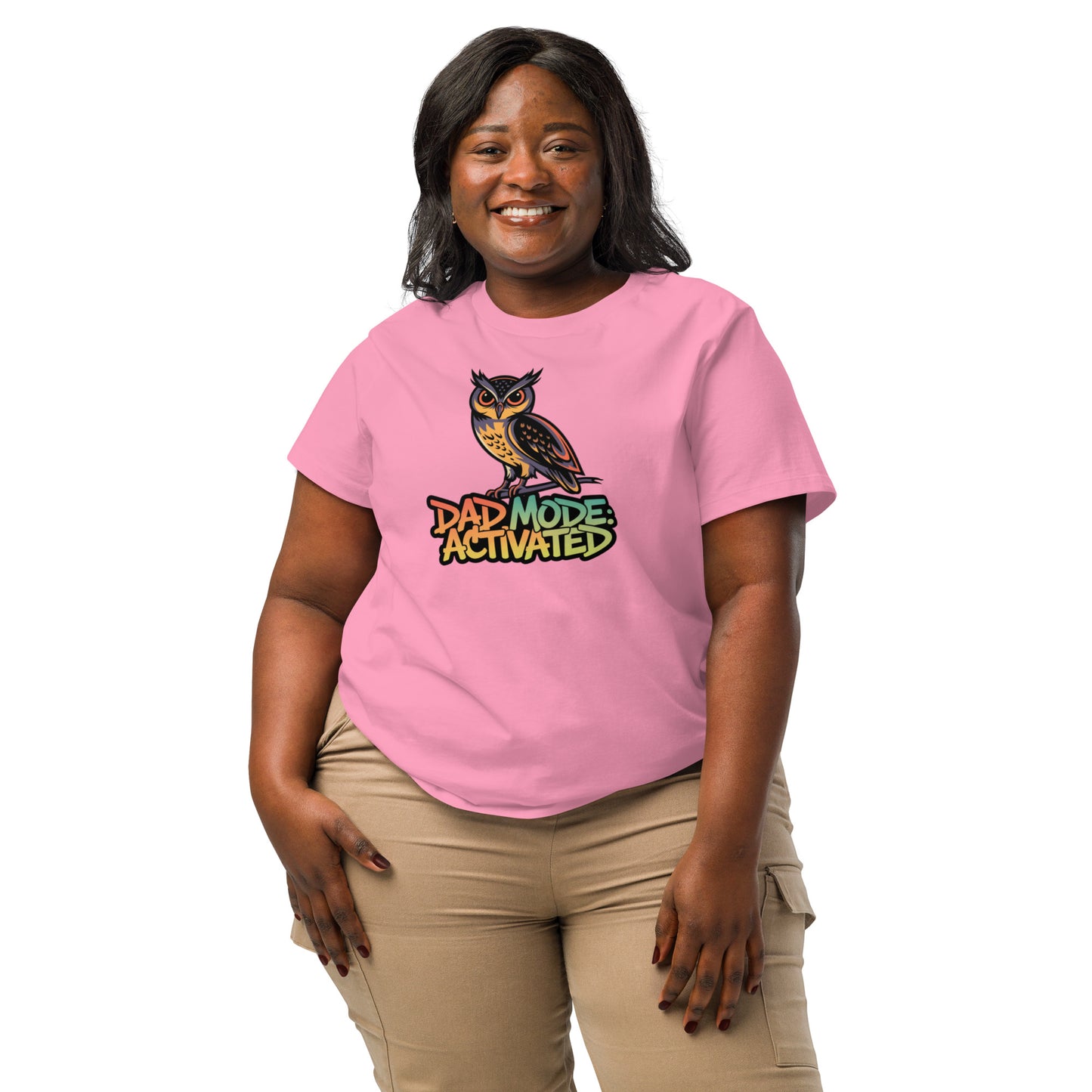 Women’s Organic Ribbed Neck T-Shirt – Owl-Themed Sustainable Fashion for Nature Lovers | Dudeily Dudeily