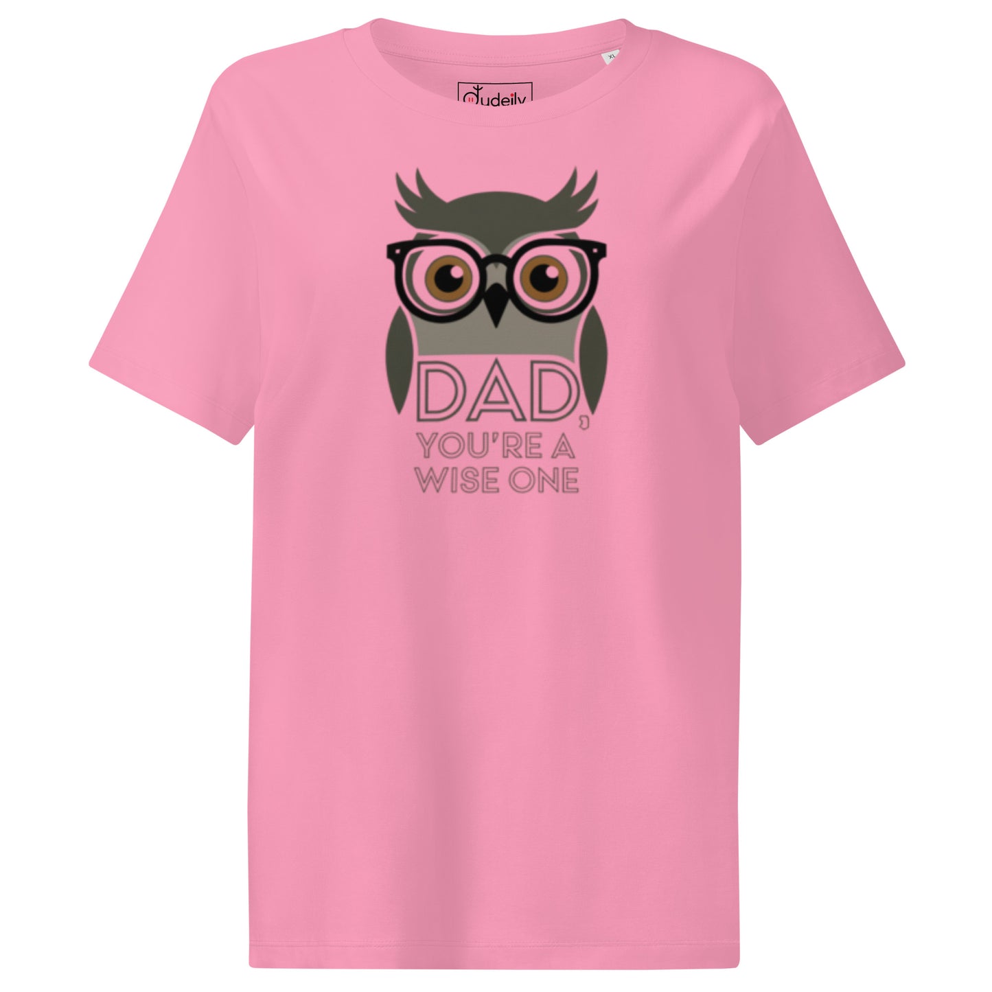 Women’s Organic Ribbed Neck T-Shirt –Owl Themed Eco-Friendly, Sustainable Fashion by Dudeily Dudeily