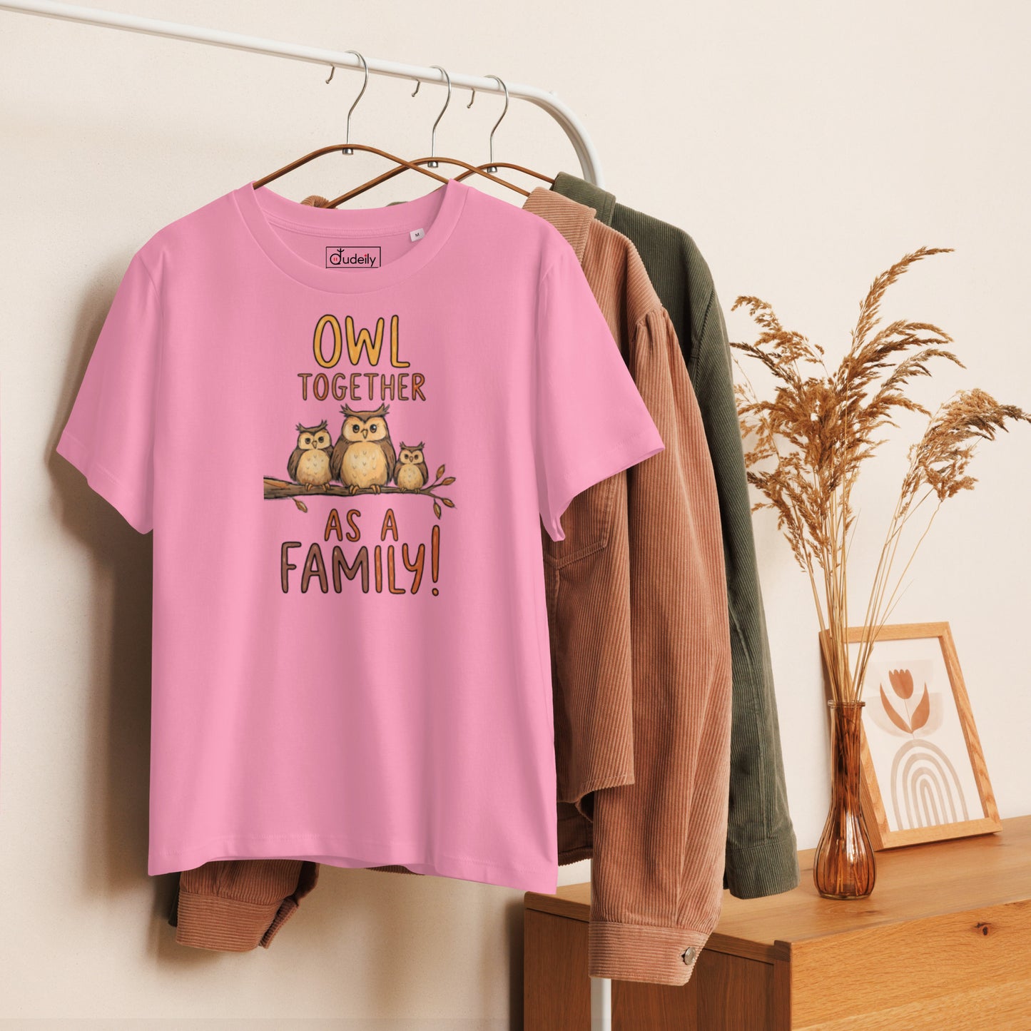 Women’s Ribbed Neck T-Shirt – OwlChic Sustainable Fashion for Effortless Family Day Style Dudeily