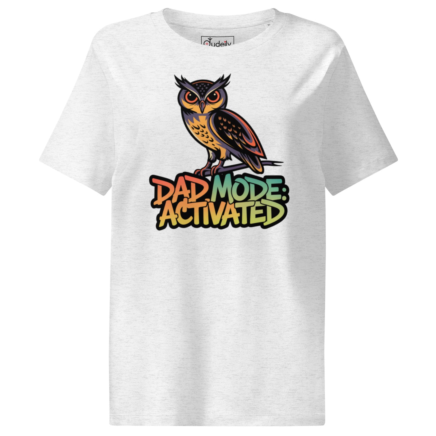 Women’s Organic Ribbed Neck T-Shirt – Owl-Themed Sustainable Fashion for Nature Lovers | Dudeily Dudeily
