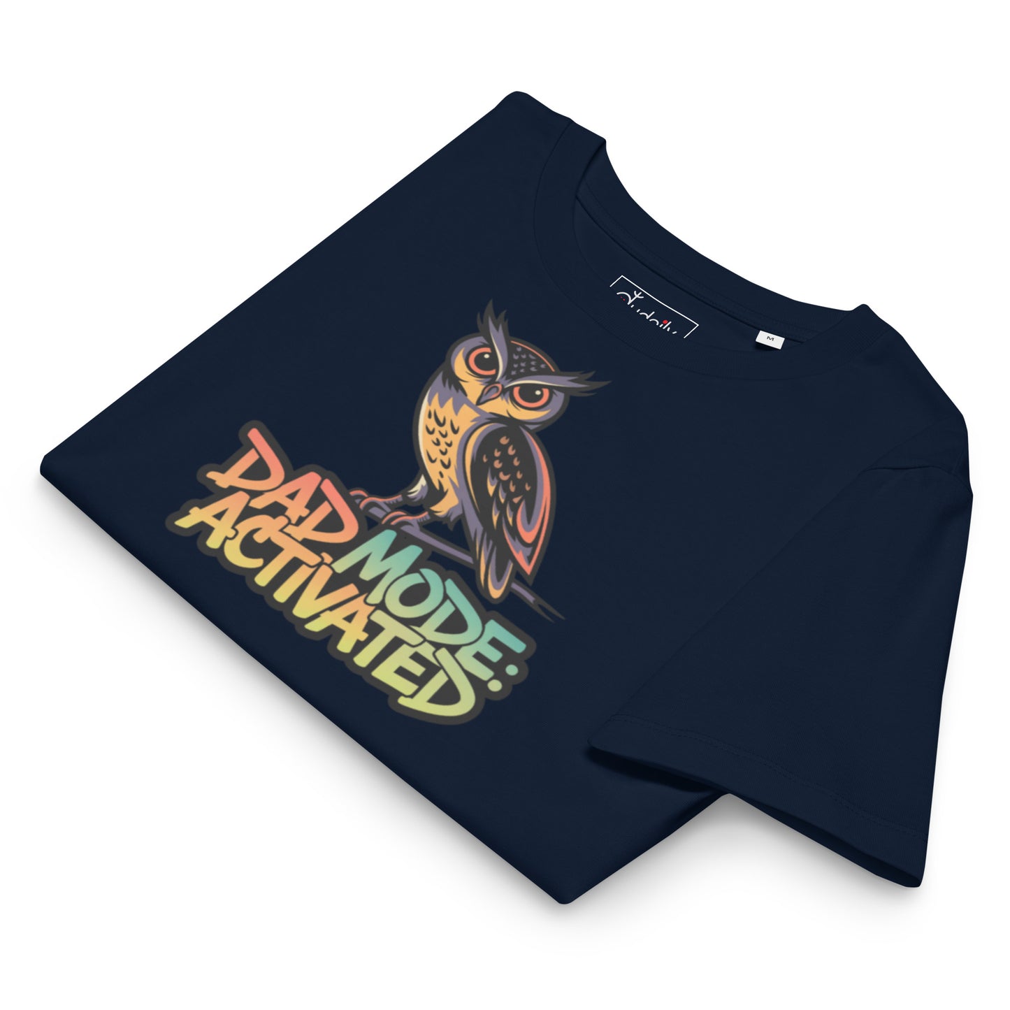 Women’s Organic Ribbed Neck T-Shirt – Owl-Themed Sustainable Fashion for Nature Lovers | Dudeily Dudeily