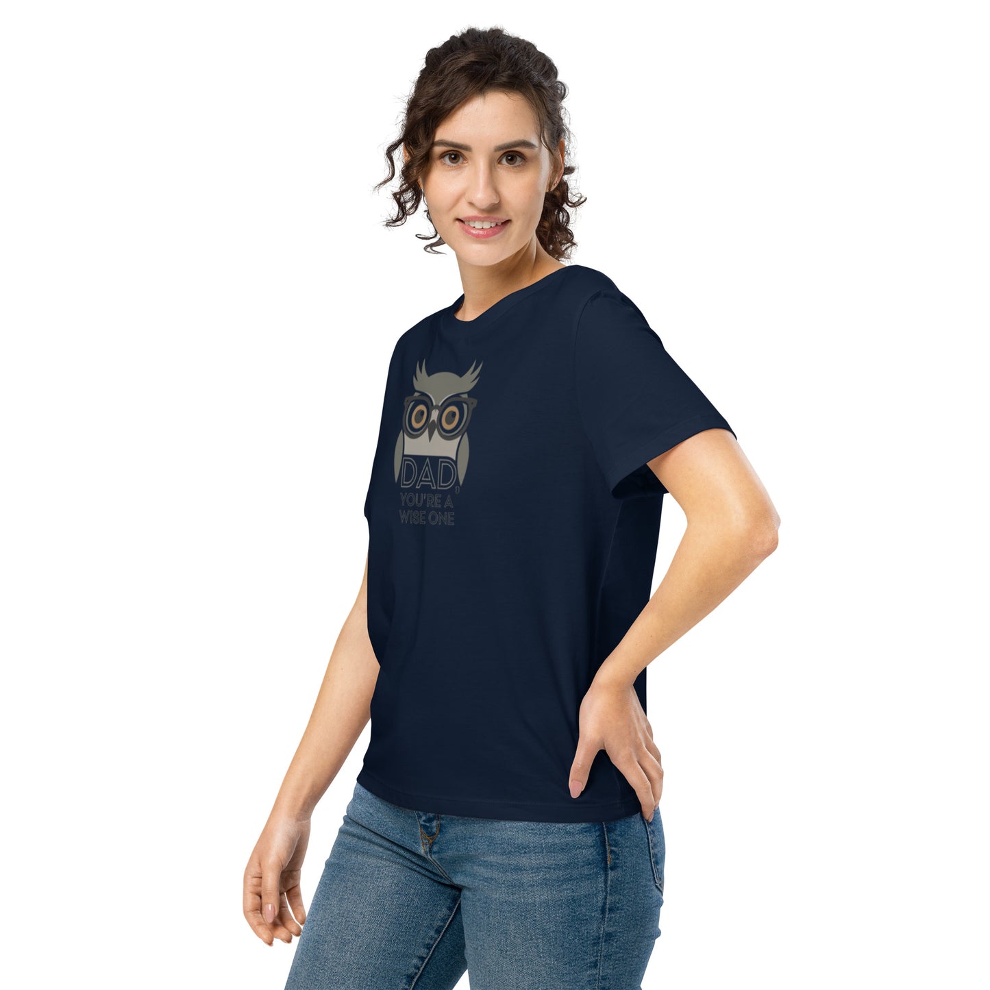 Women’s Organic Ribbed Neck T-Shirt –Owl Themed Eco-Friendly, Sustainable Fashion by Dudeily Dudeily