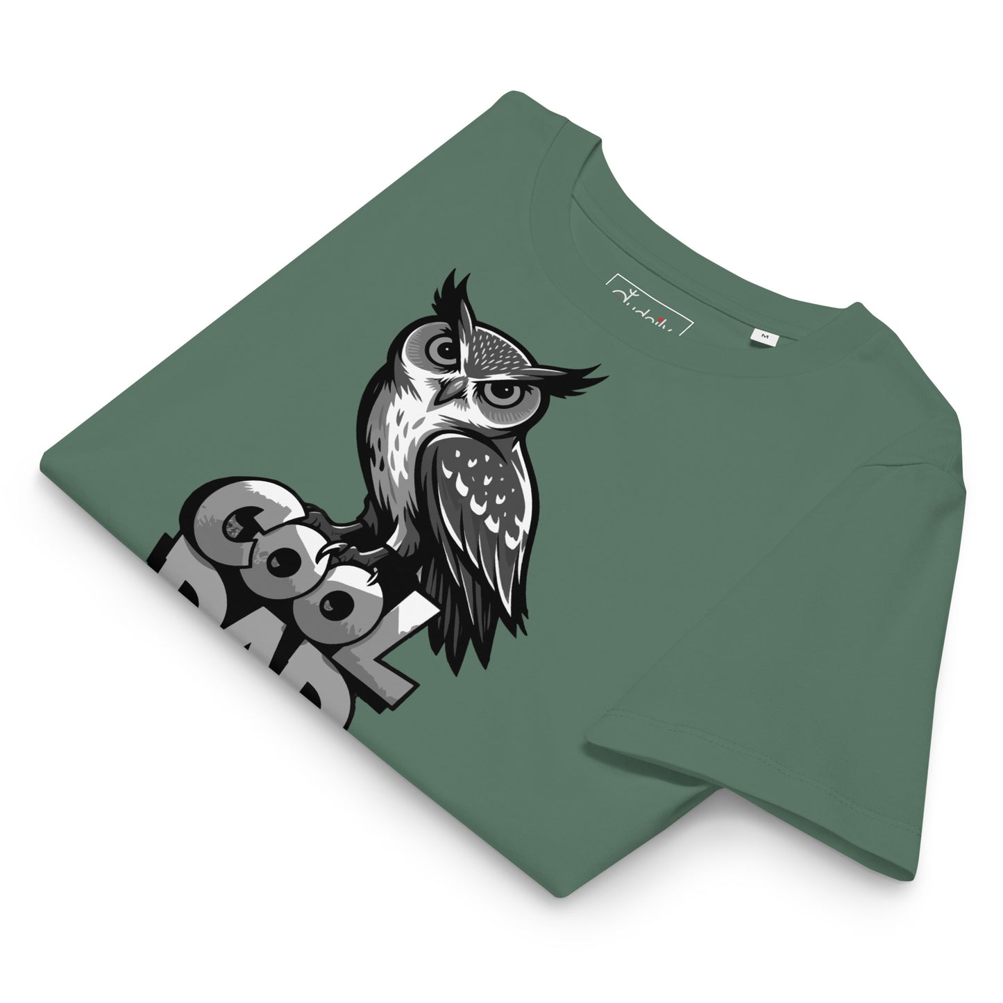 Women’s Organic Ribbed Neck T-Shirt – Sustainable Father’s Day Gift for Owl & Nature Lovers | Dudeily Dudeily