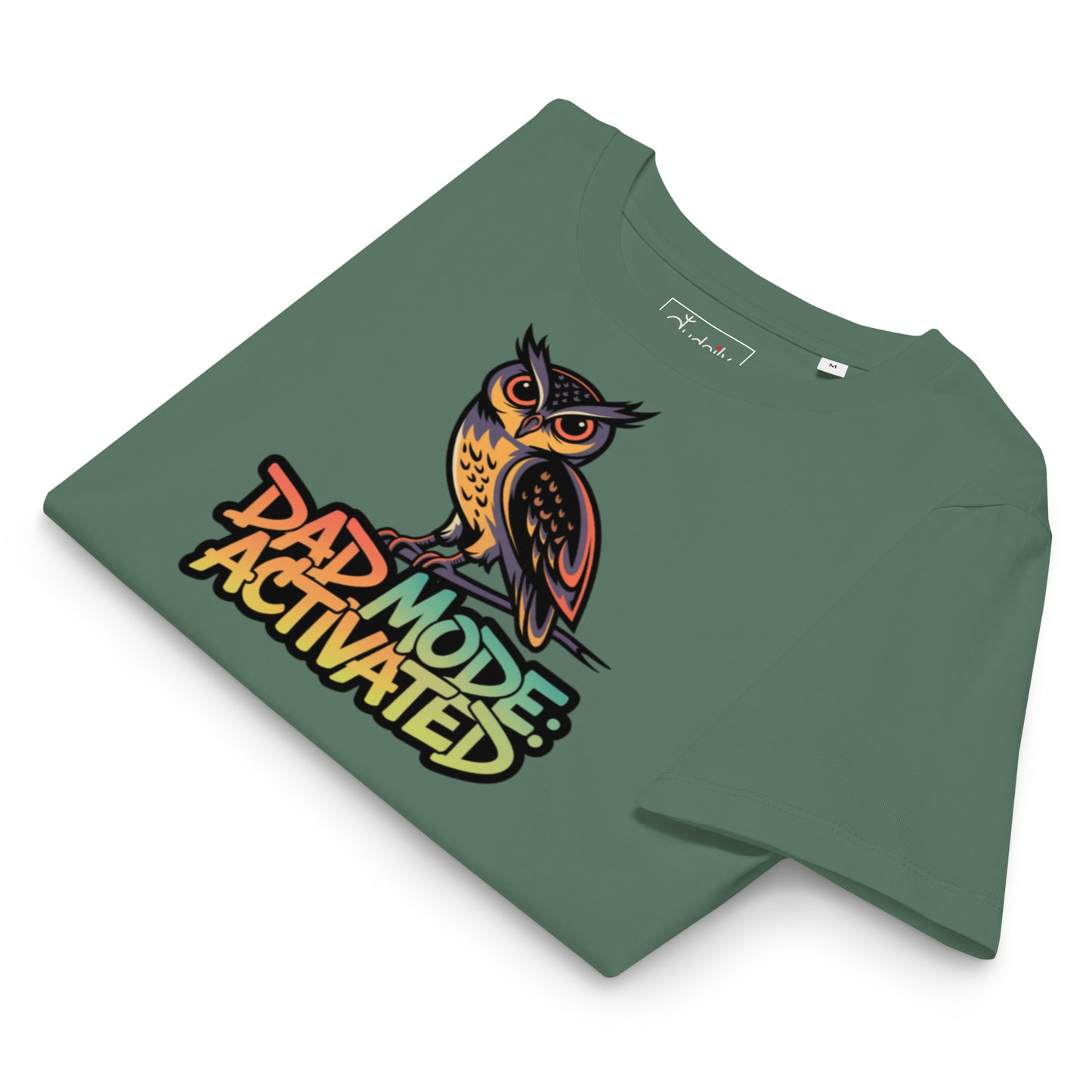 Women’s Organic Ribbed Neck T-Shirt – Owl-Themed Sustainable Fashion for Nature Lovers | Dudeily Dudeily