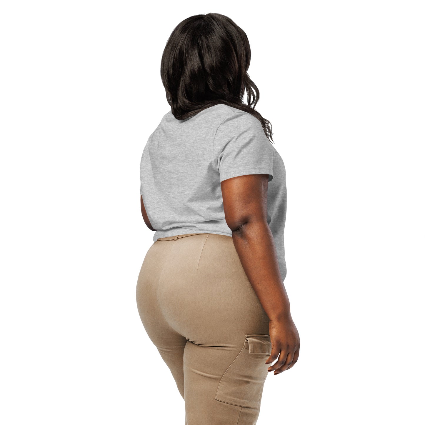 Women’s Organic Ribbed Neck T-Shirt – Sustainable Owl-Inspired Style by Dudeily Dudeily