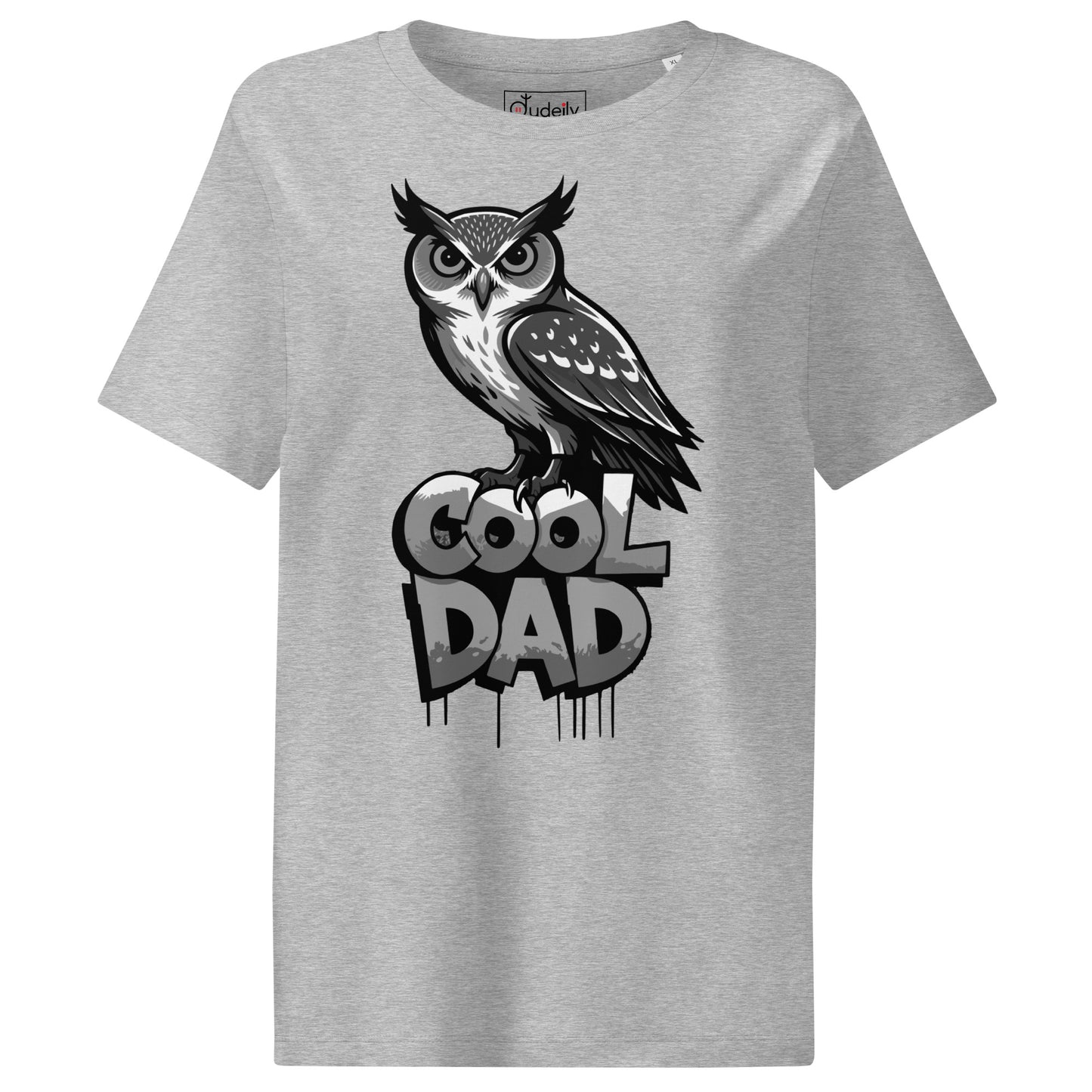 Women’s Organic Ribbed Neck T-Shirt – Sustainable Father’s Day Gift for Owl & Nature Lovers | Dudeily Dudeily