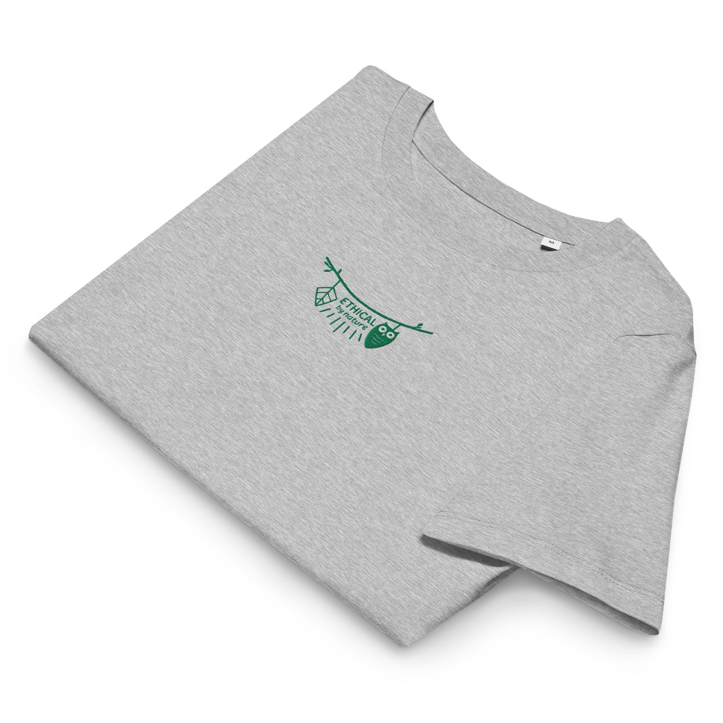 Women’s Organic Ribbed Neck T-Shirt: Ethical by Nature | Owl Embroidered Sustainable Fashion USA Dudeily