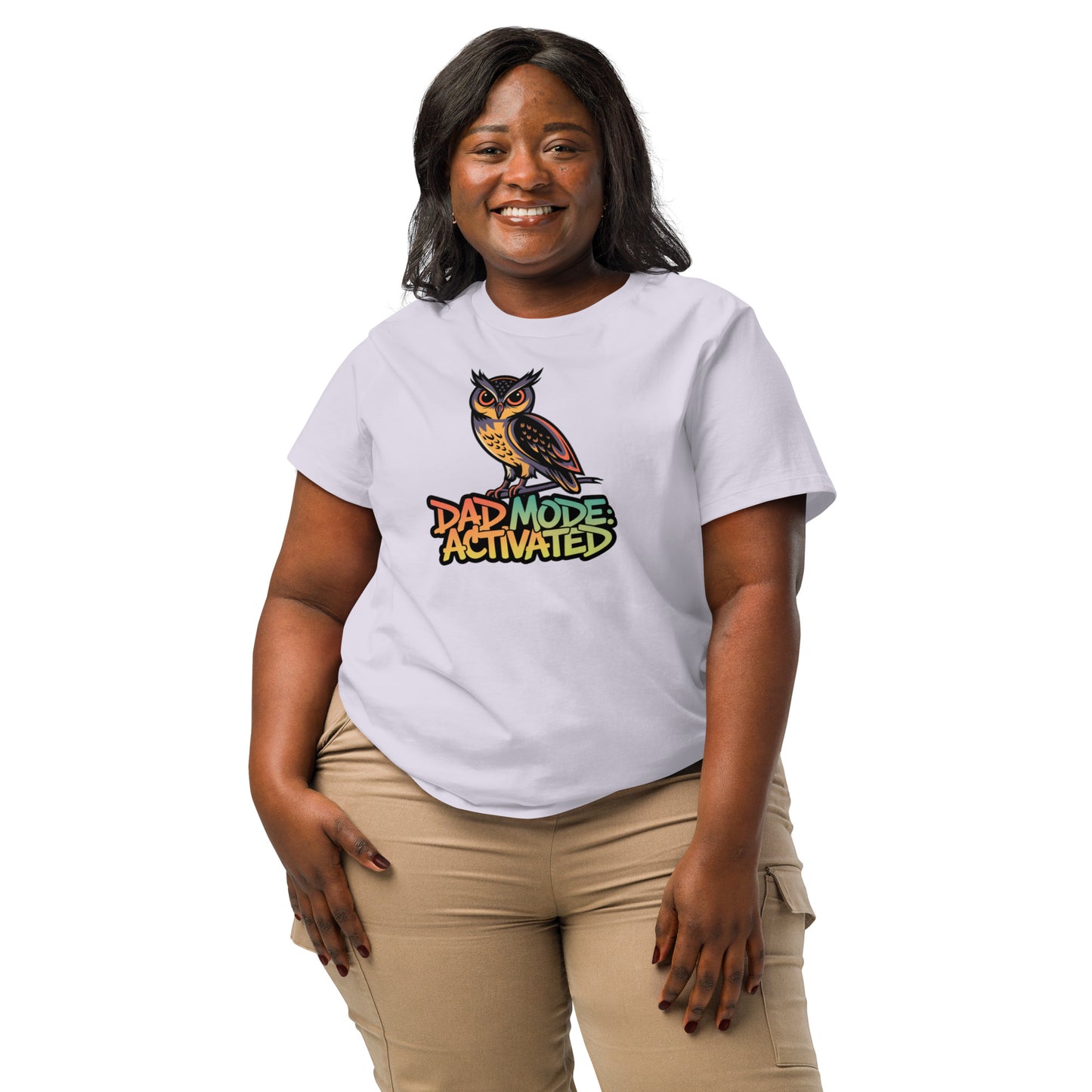 Women’s Organic Ribbed Neck T-Shirt – Owl-Themed Sustainable Fashion for Nature Lovers | Dudeily Dudeily