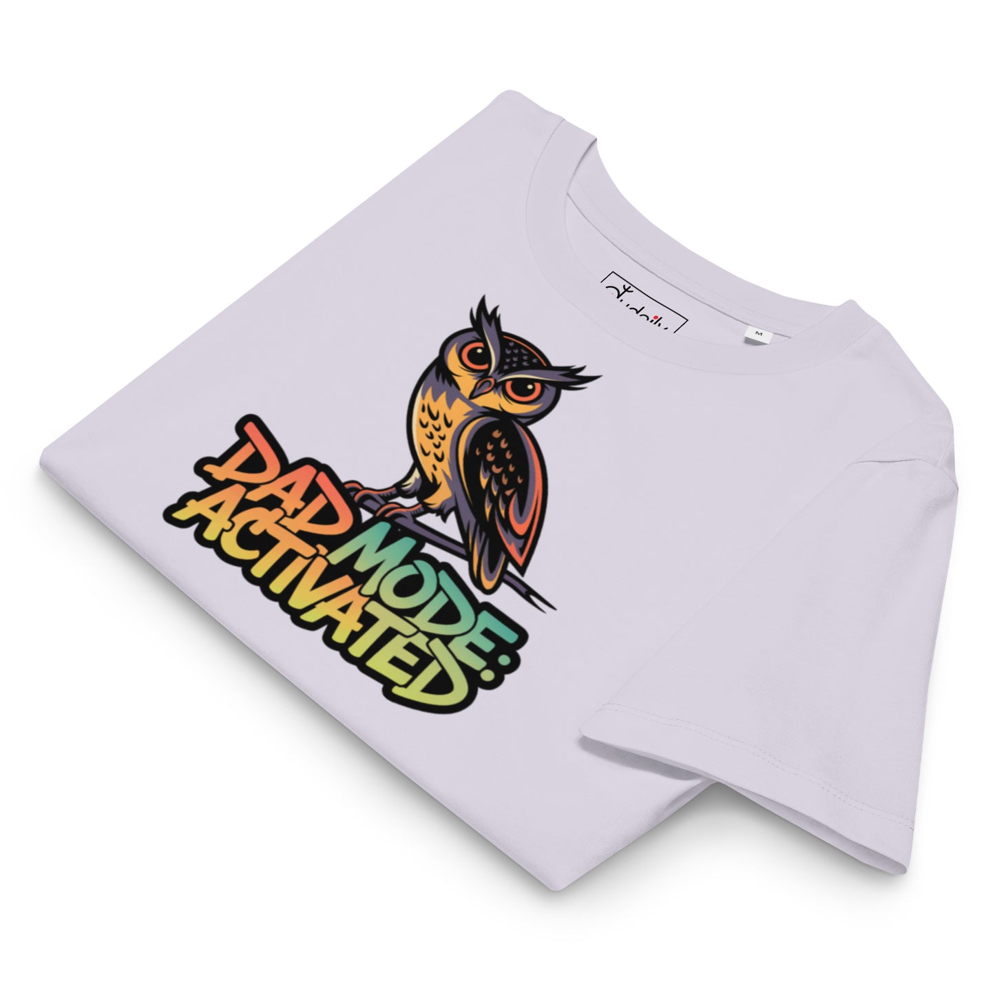 Women’s Organic Ribbed Neck T-Shirt – Owl-Themed Sustainable Fashion for Nature Lovers | Dudeily Dudeily