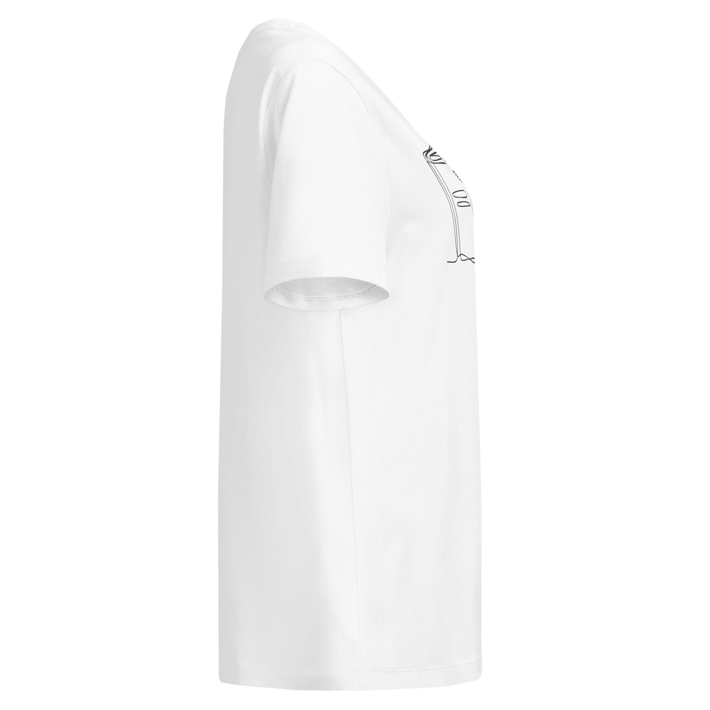 Women’s organic ribbed neck t-shirt Dudeily