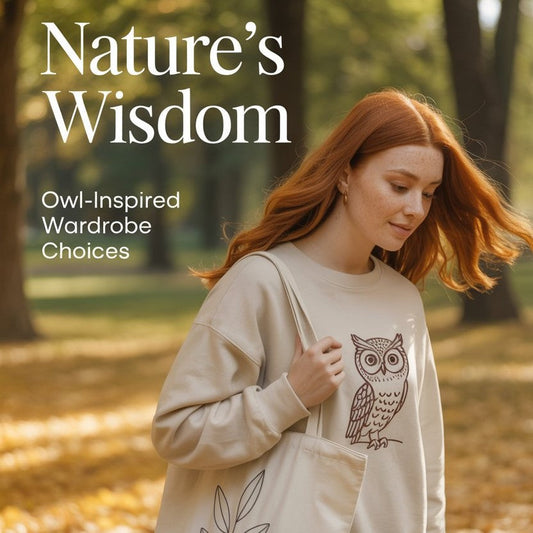 Discover nature’s wisdom in owl-inspired fashion — sustainable, stylish pieces for a fall wardrobe rooted in conscious living.