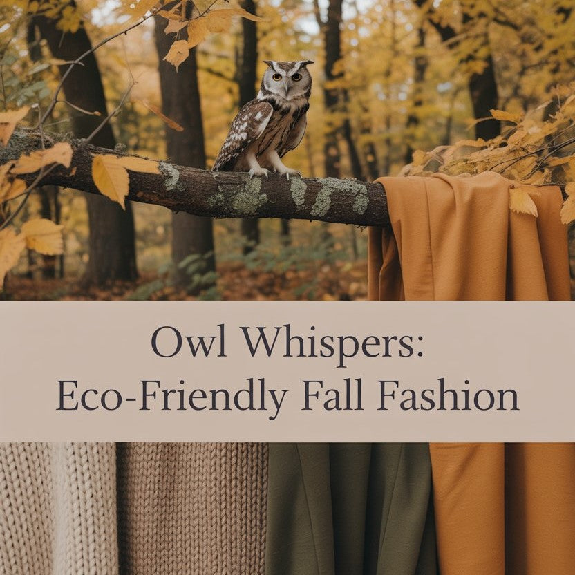 Step into fall with eco-conscious style inspired by the wisdom of owls. 🍁🦉 Discover sustainable autumn fashion rooted in nature and ethical choices. #EcoFashion #SustainableStyle #OwlInspired #FallOutfits #ConsciousLiving